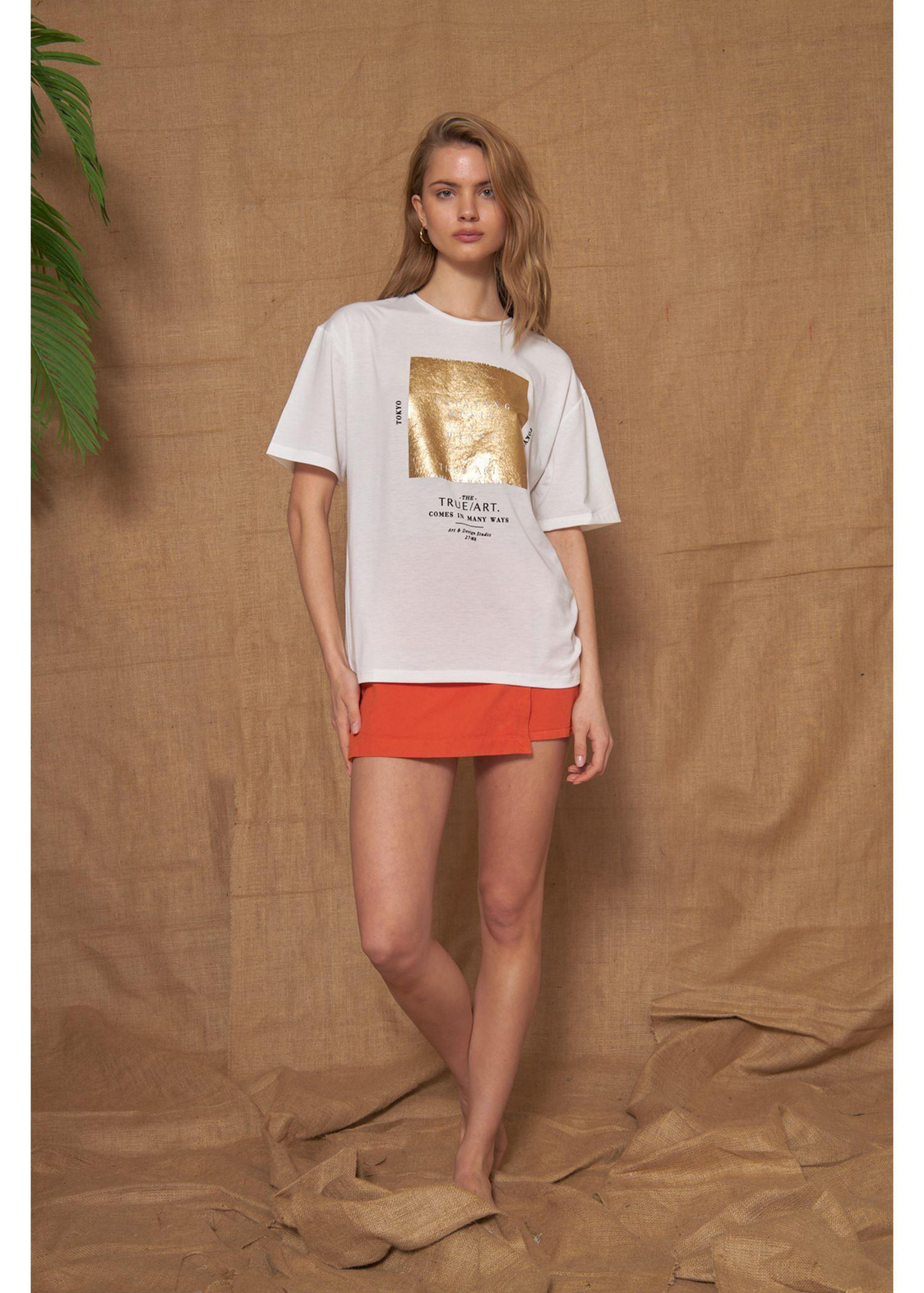 Baskılı Basic T-shirt