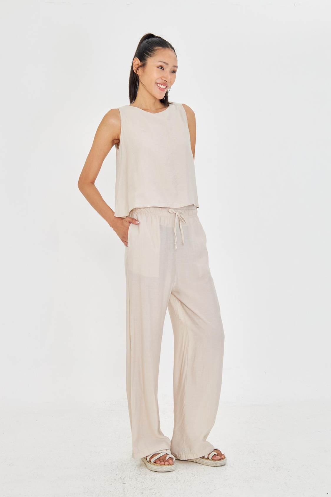 Beli Bağlamalı Pantolon