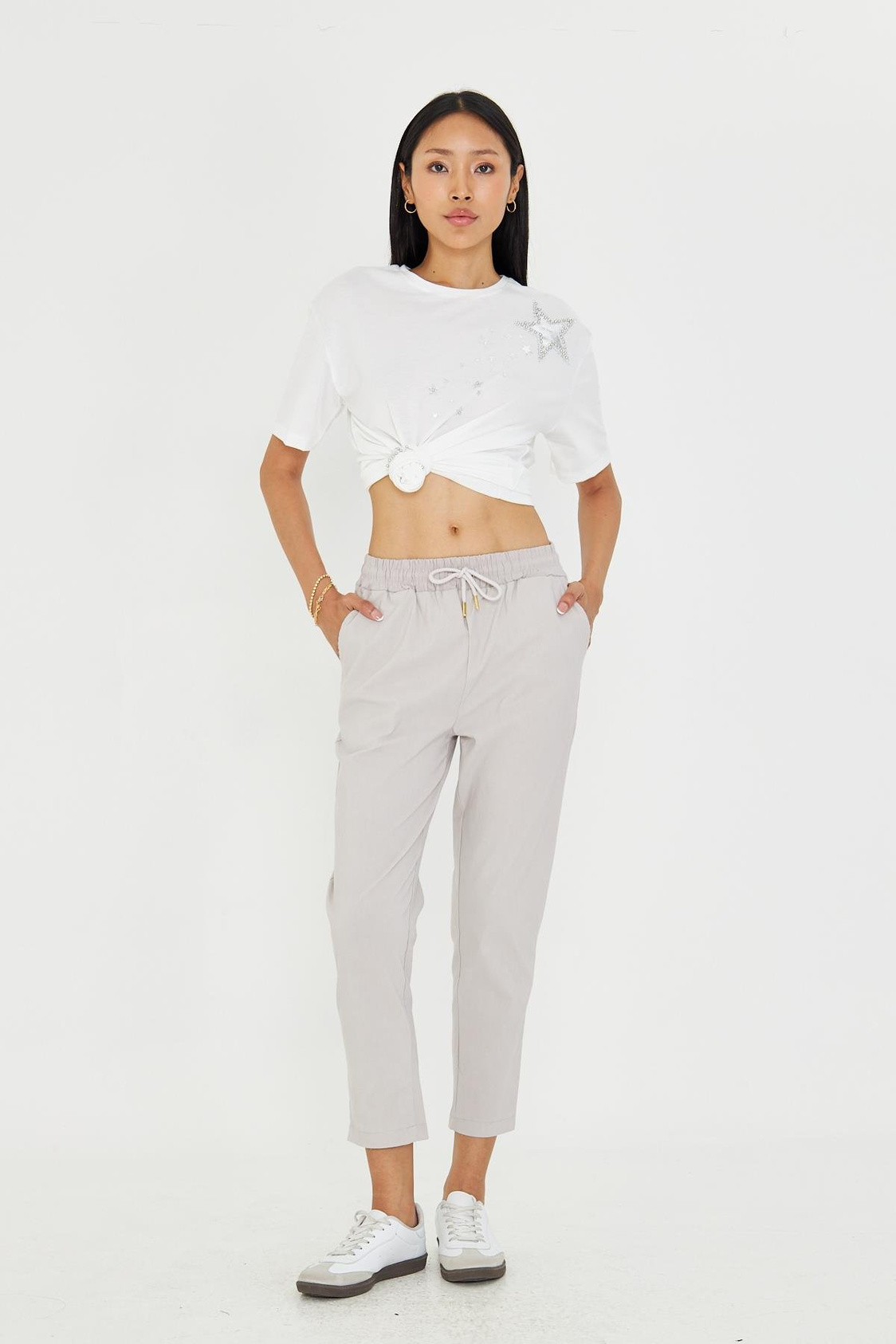 Beli Lastikli Fleto Cepli Pantolon