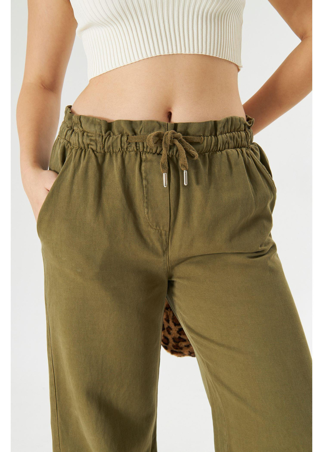 Beli Lastikli Palazzo Pantolon