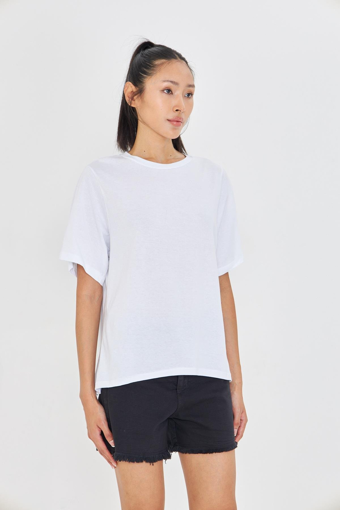 Bisiklet Yaka Basic T-Shirt