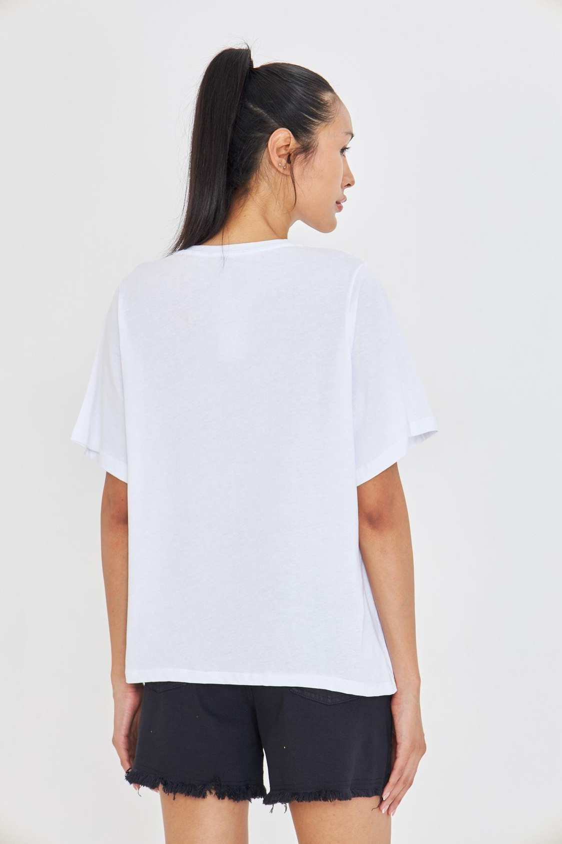 Bisiklet Yaka Basic T-Shirt