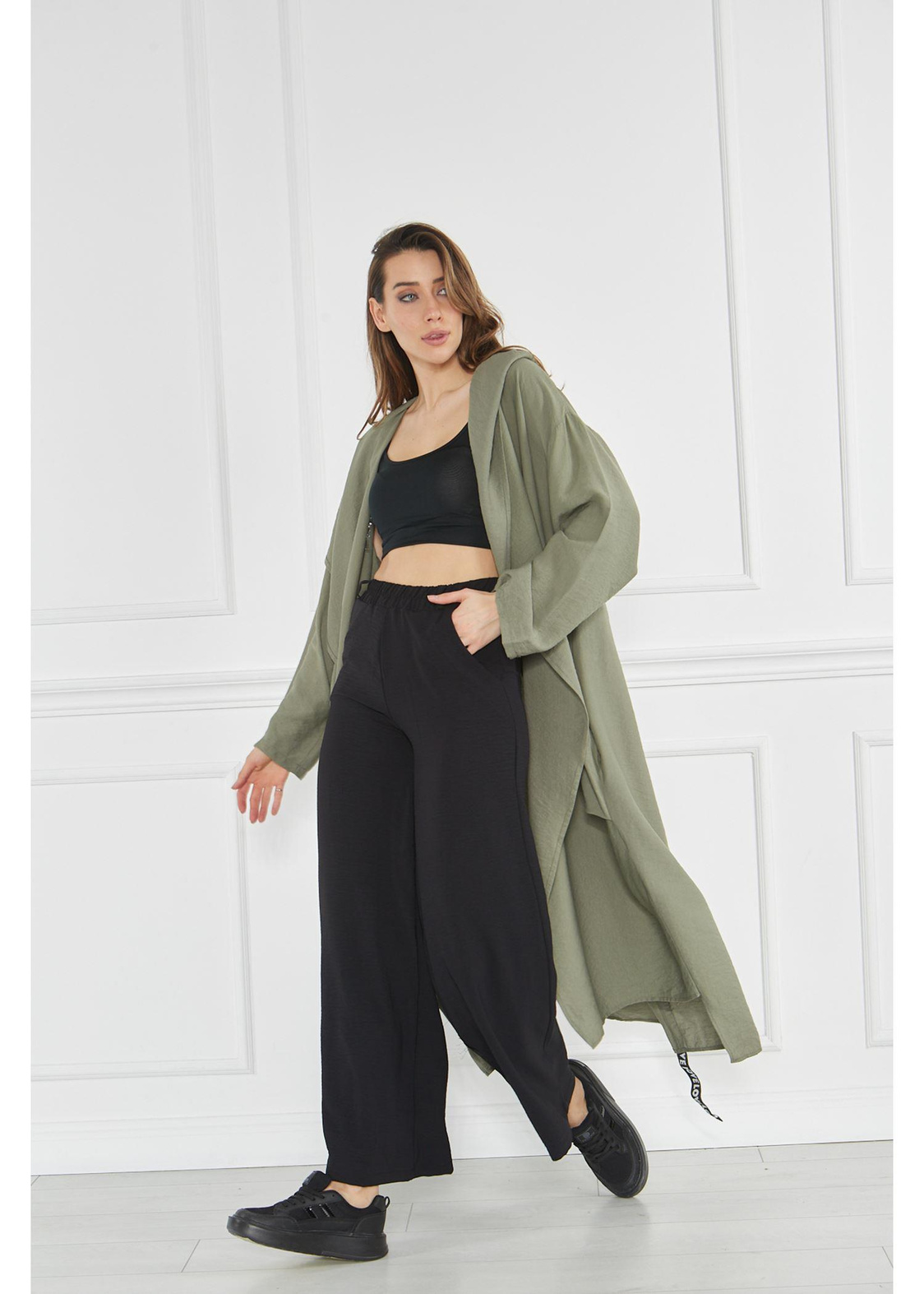 Cepli Bohem Keten Kimono-Haki