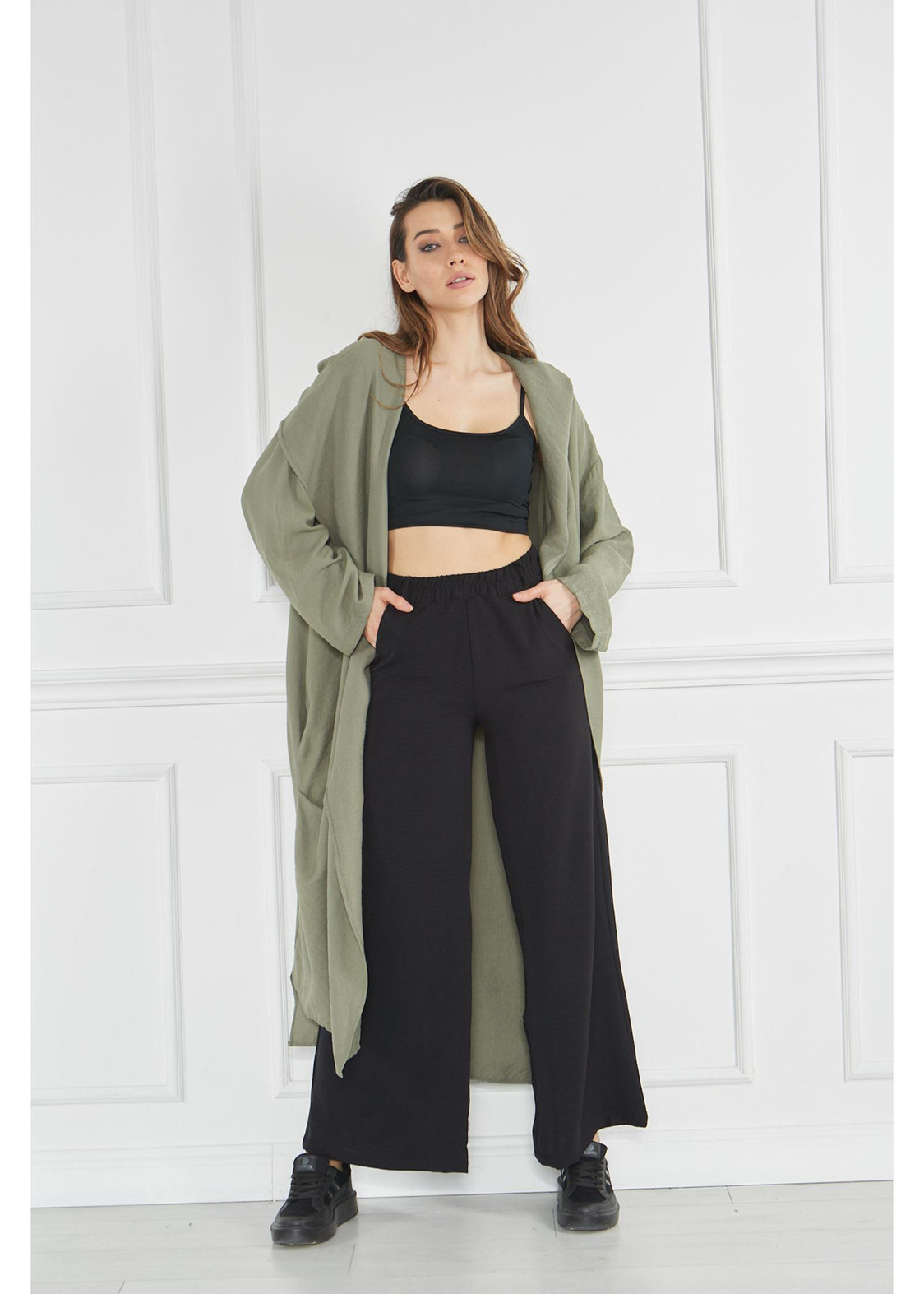 Cepli Bohem Keten Kimono-Haki