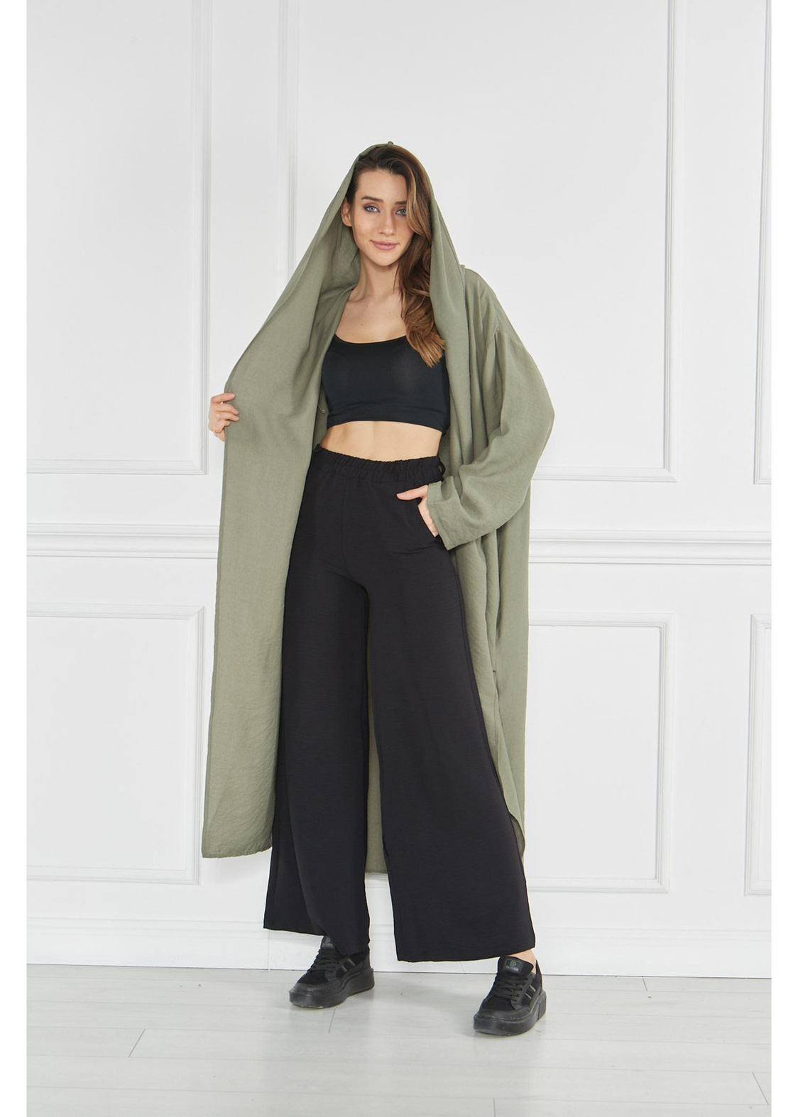 Cepli Bohem Keten Kimono-Haki