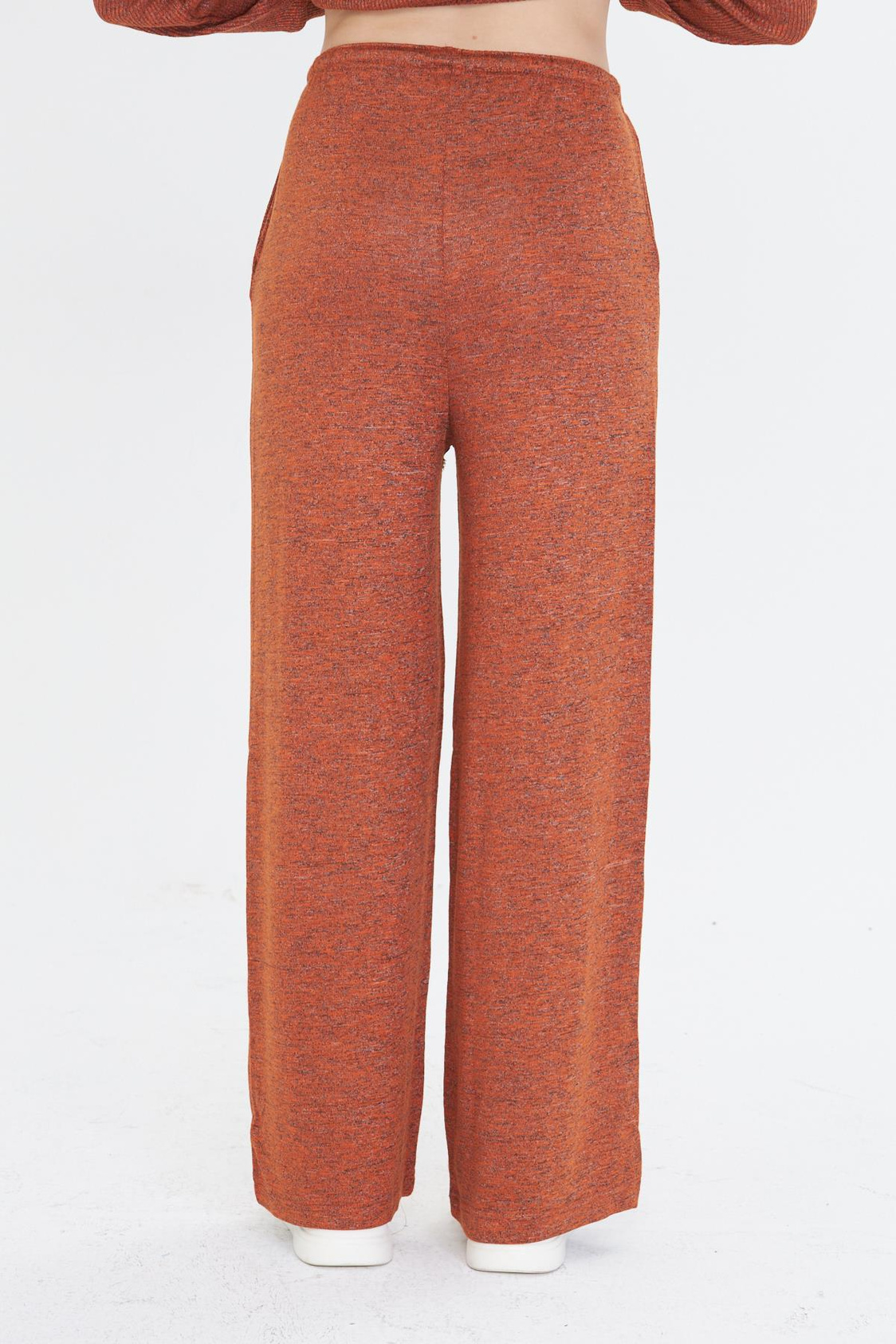 Cepli Lastikli Triko Pantolon - Tarçın