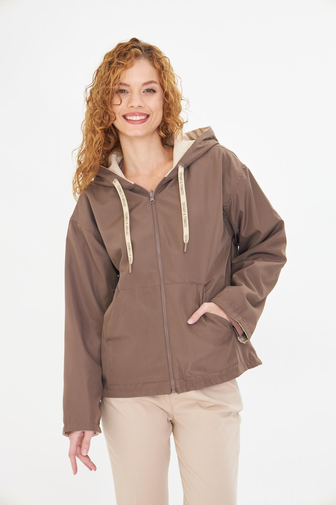 Çift Taraflı Suya Dayanıklı Kapüşonlu Mont