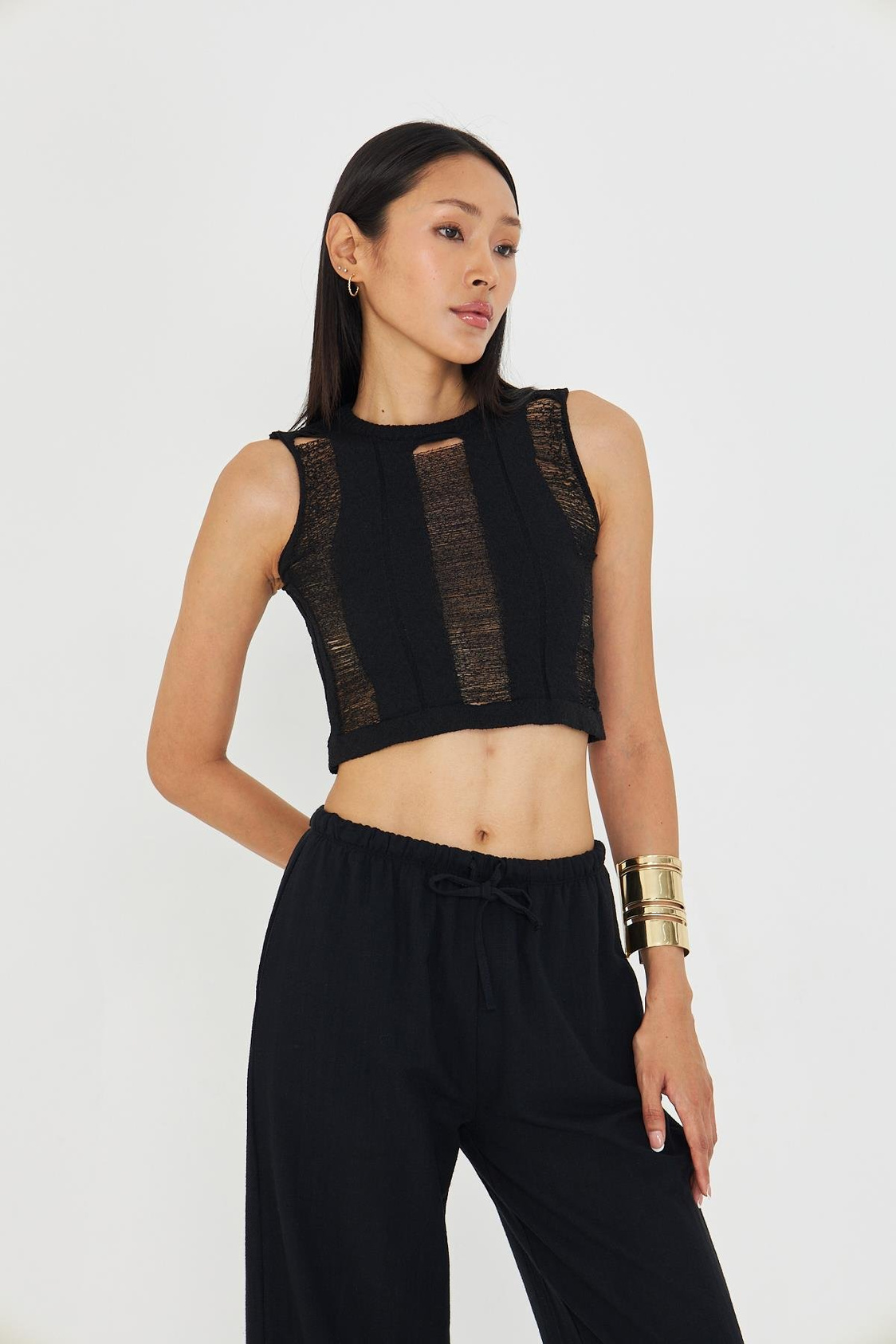 Çizgi Detay Ajur Bluz