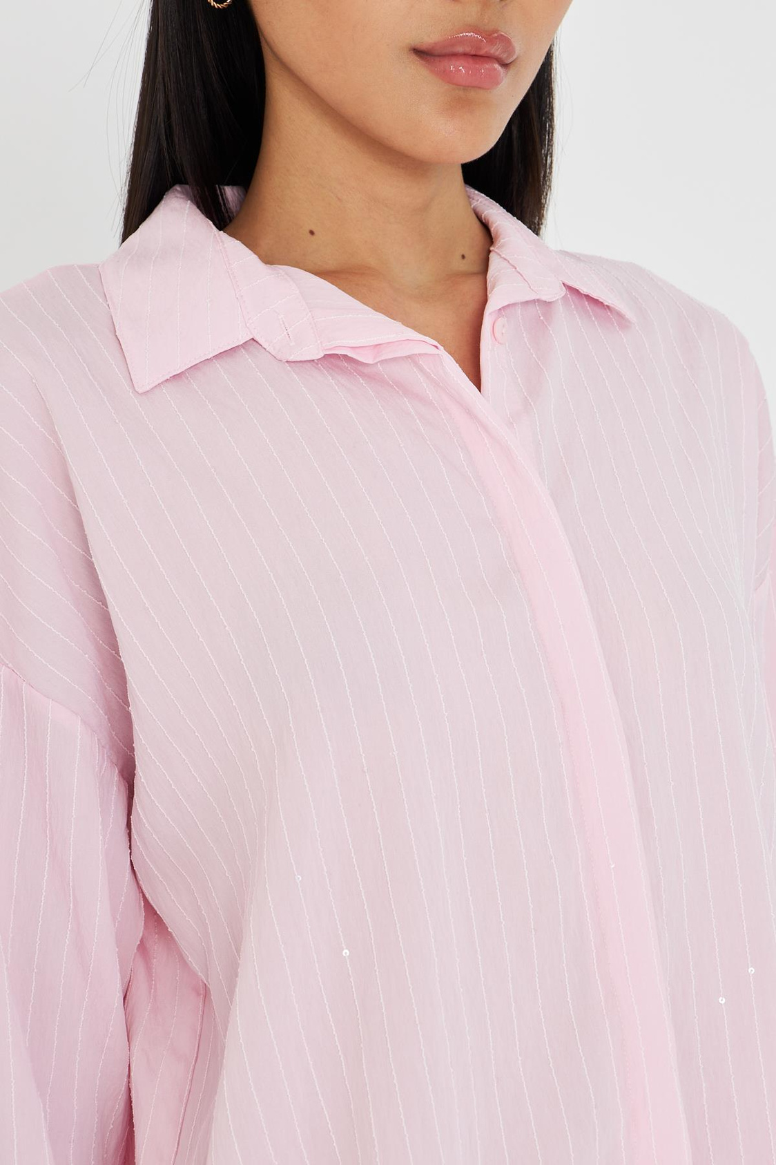 Çizgili Pullu Gömlek