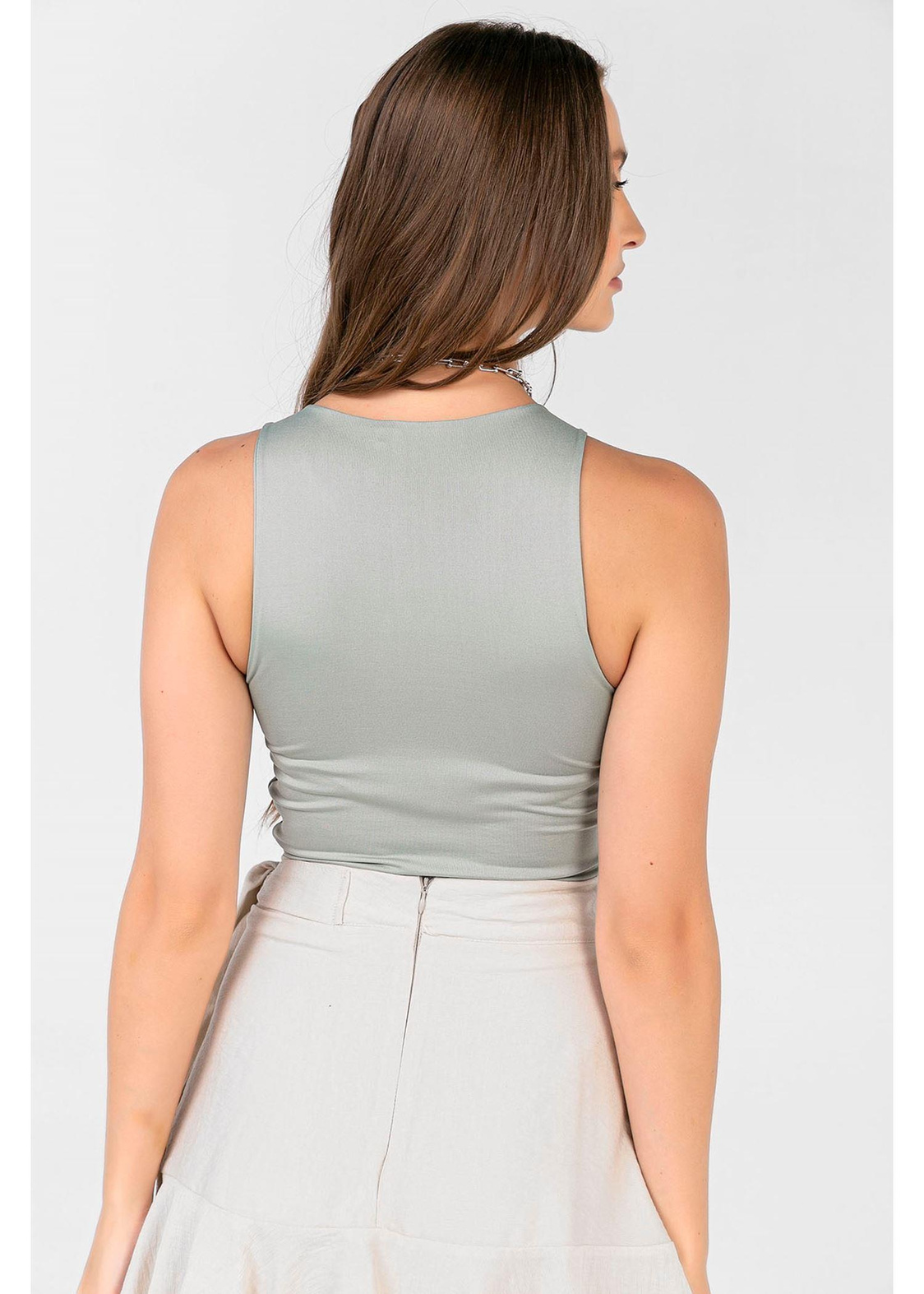 Derin Kol Crop Atlet-Mint
