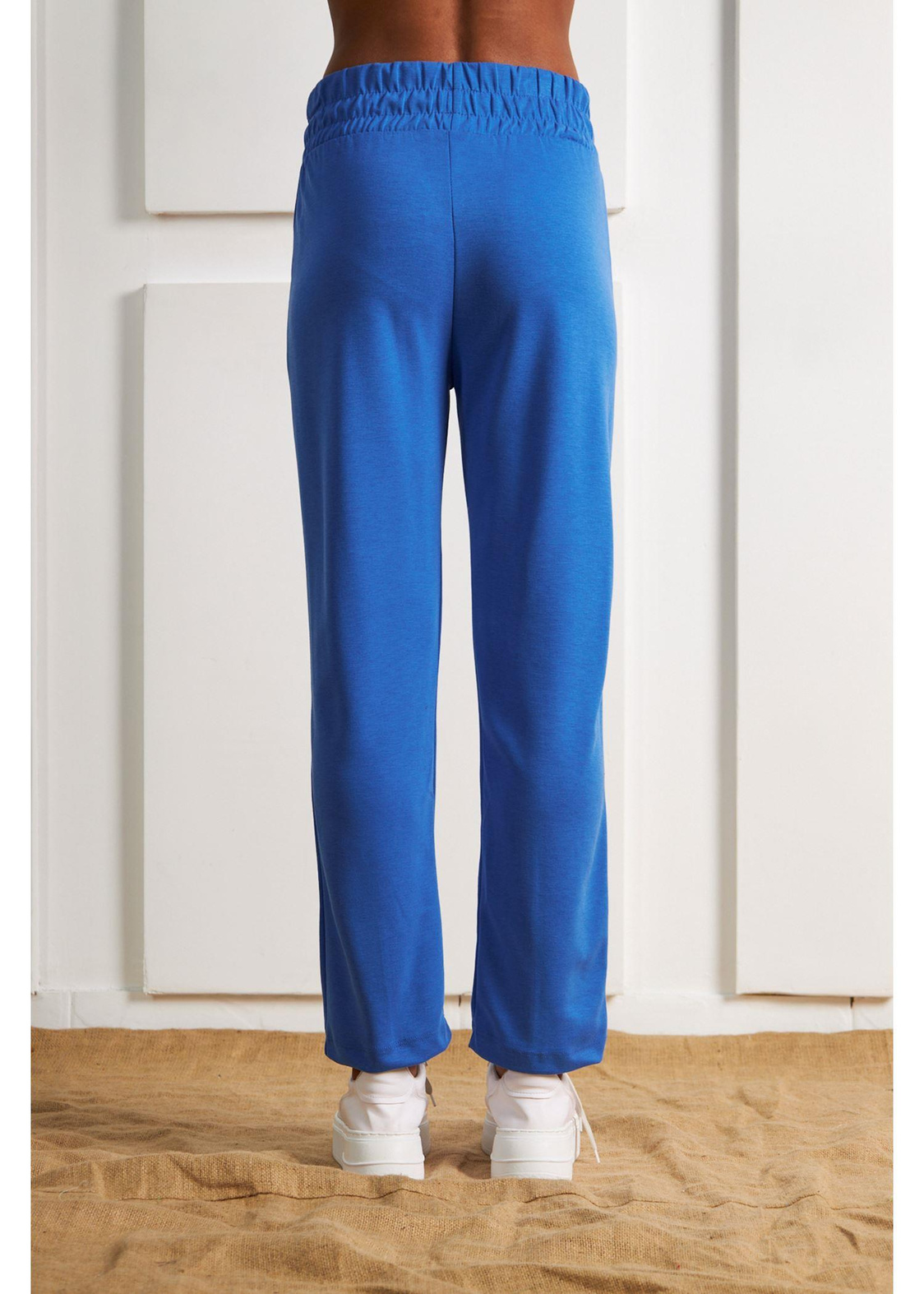 Düz Paça Dalgıç Pantolon-Saks