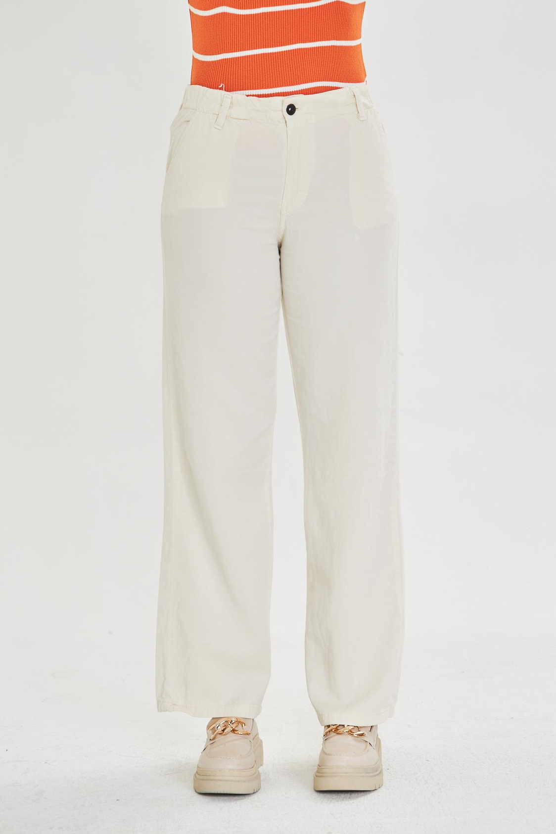 Elastik Bel Bol Paça Soft Pantolon