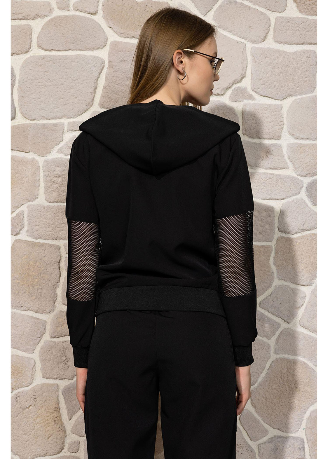File Garnili Sweatshirt-Siyah