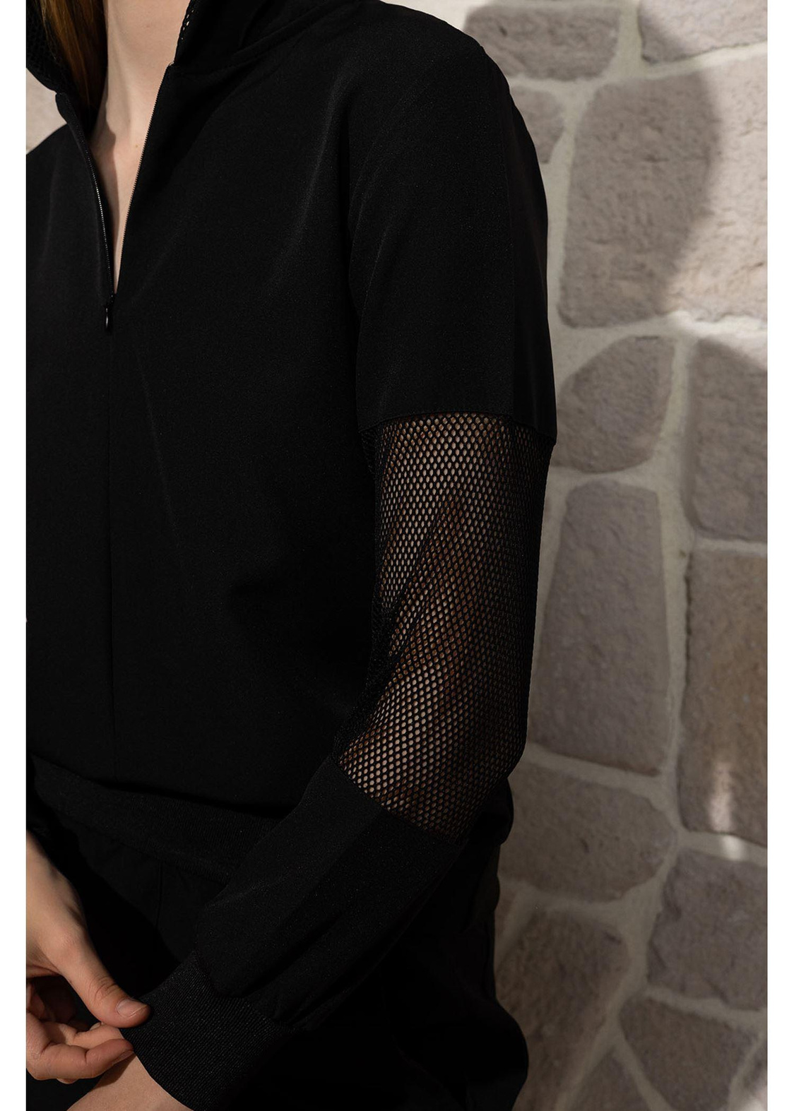 File Garnili Sweatshirt-Siyah