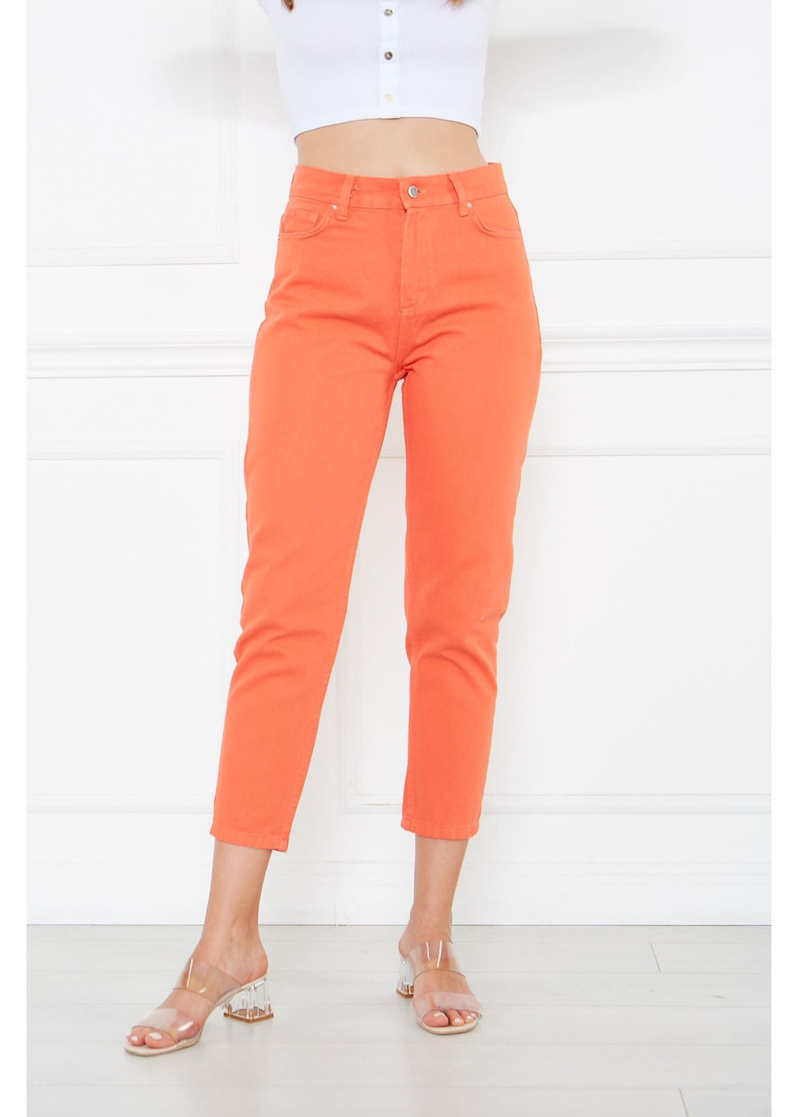 Gabardin Pantolon-Turuncu