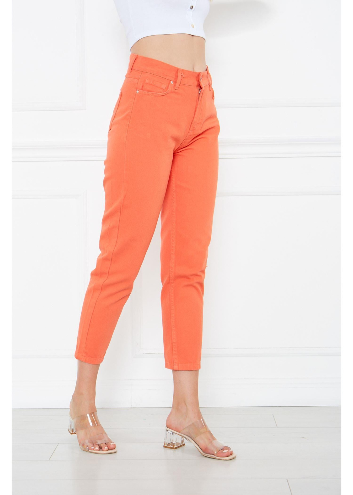 Gabardin Pantolon-Turuncu