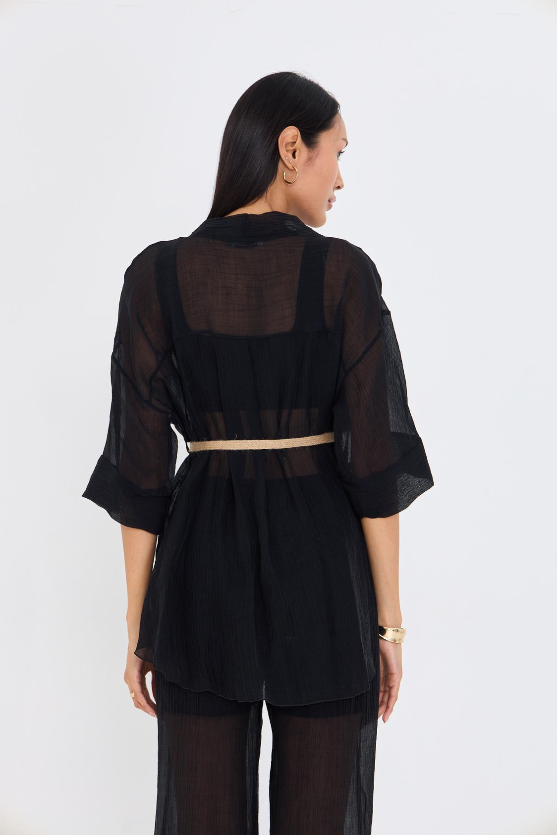 Hasır Kemerli Kimono