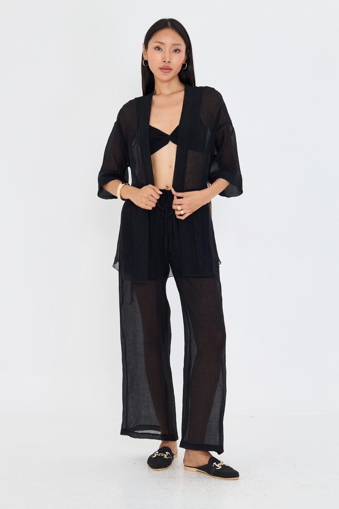 Hasır Kemerli Kimono