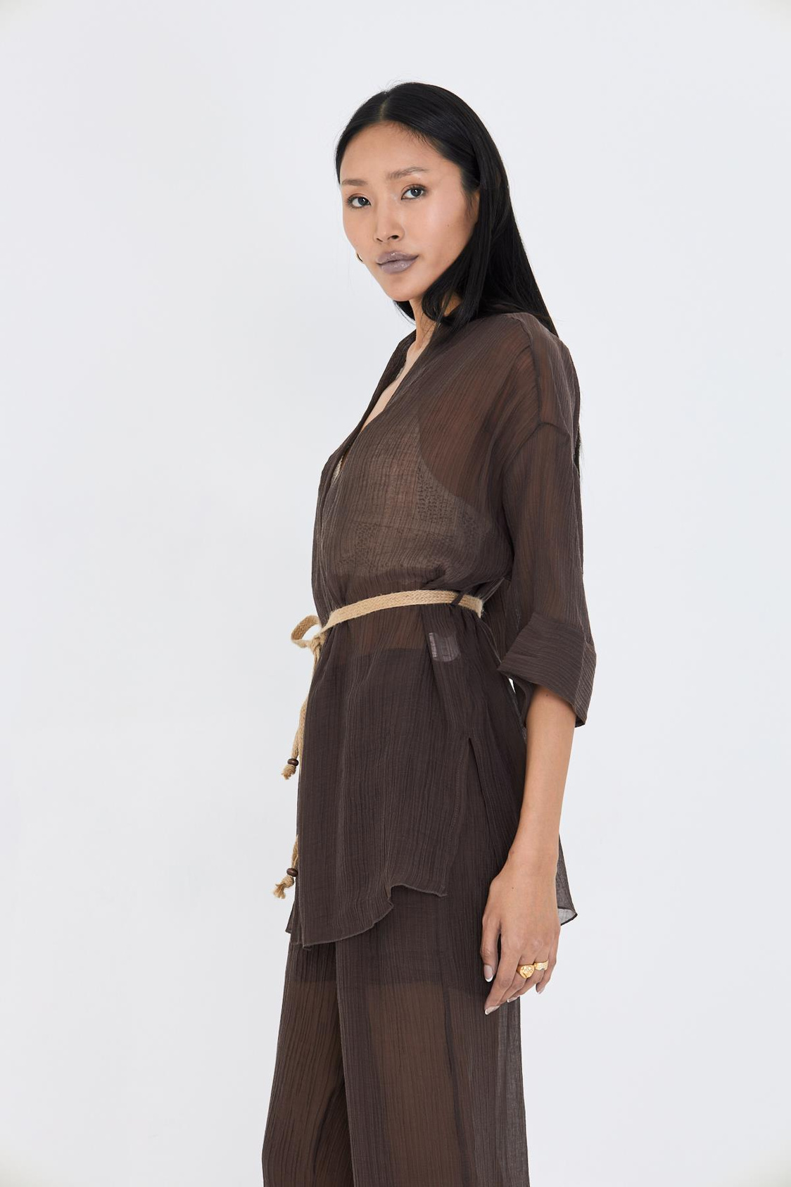 Hasır Kemerli Kimono