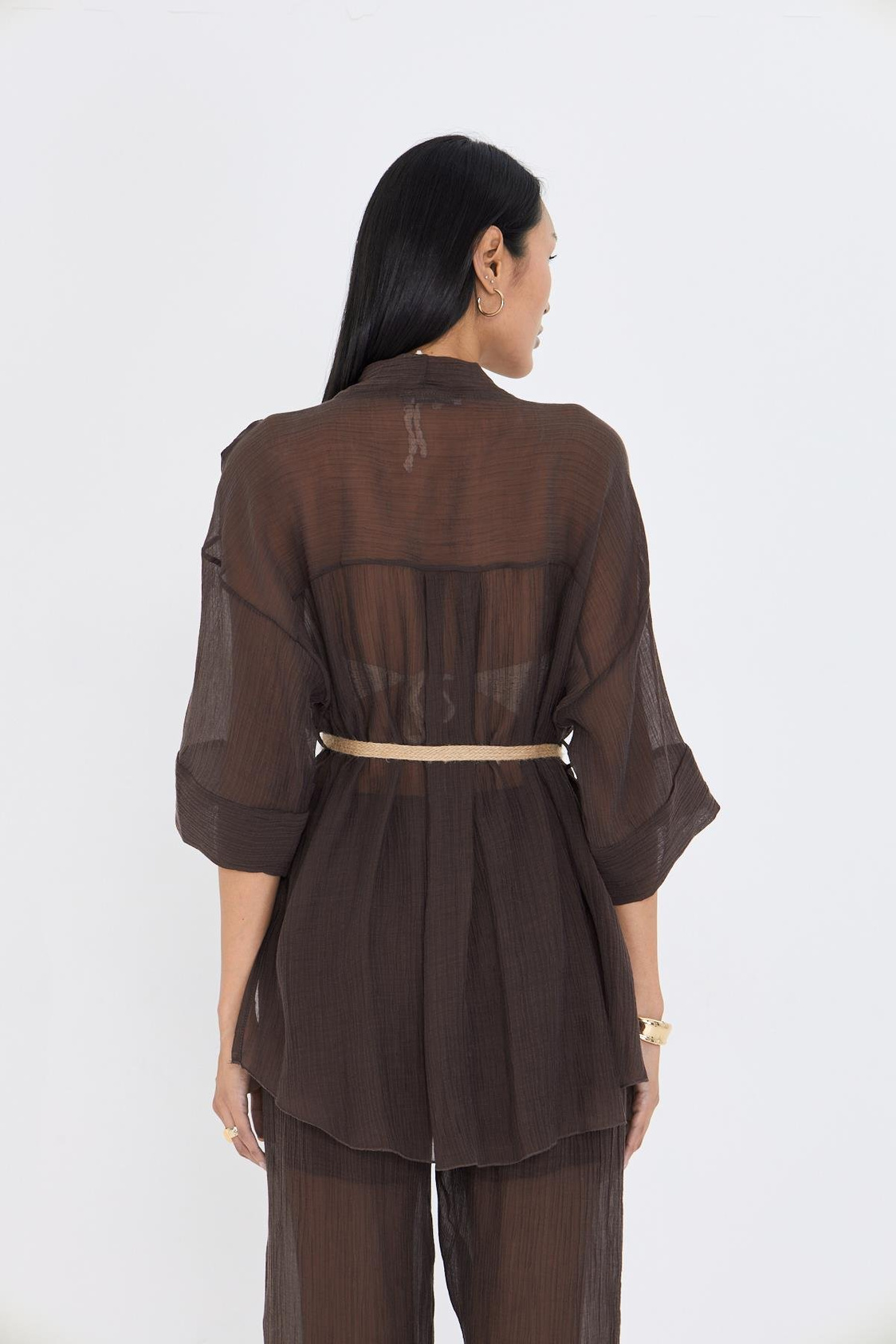 Hasır Kemerli Kimono