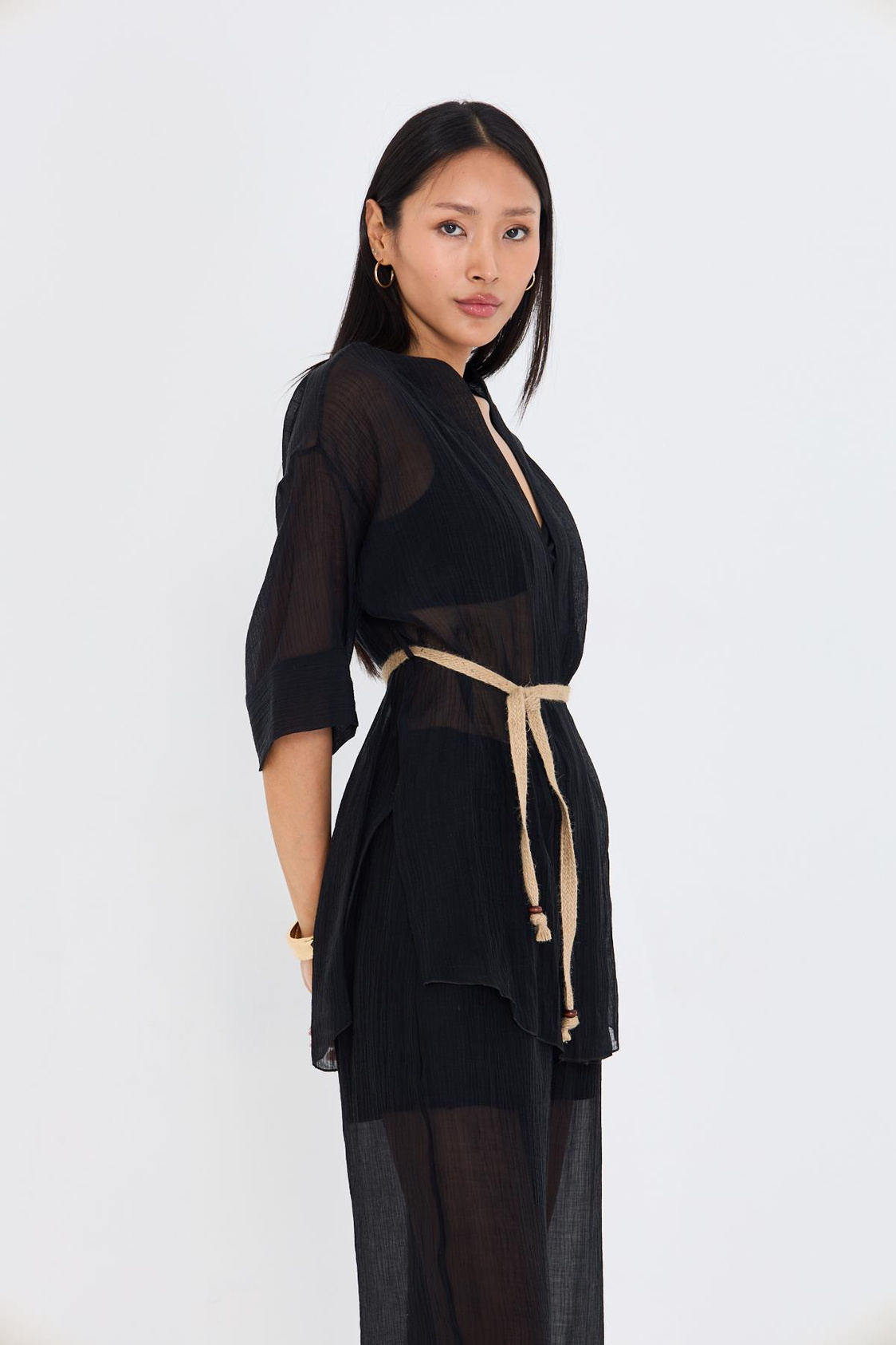 Hasır Kemerli Kimono