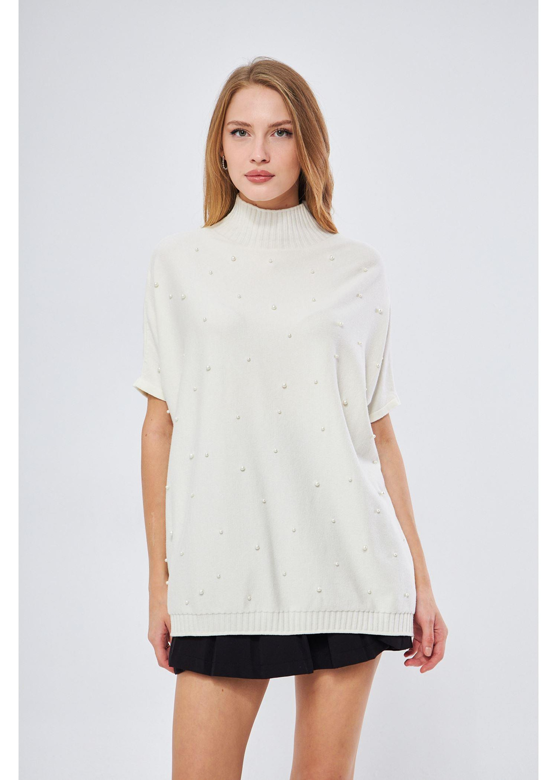 İncili Oversize Kazak