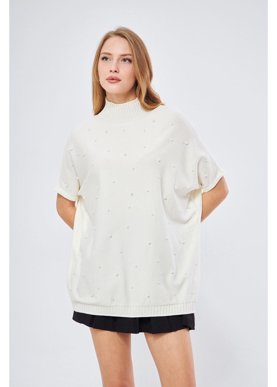 İncili Oversize Kazak