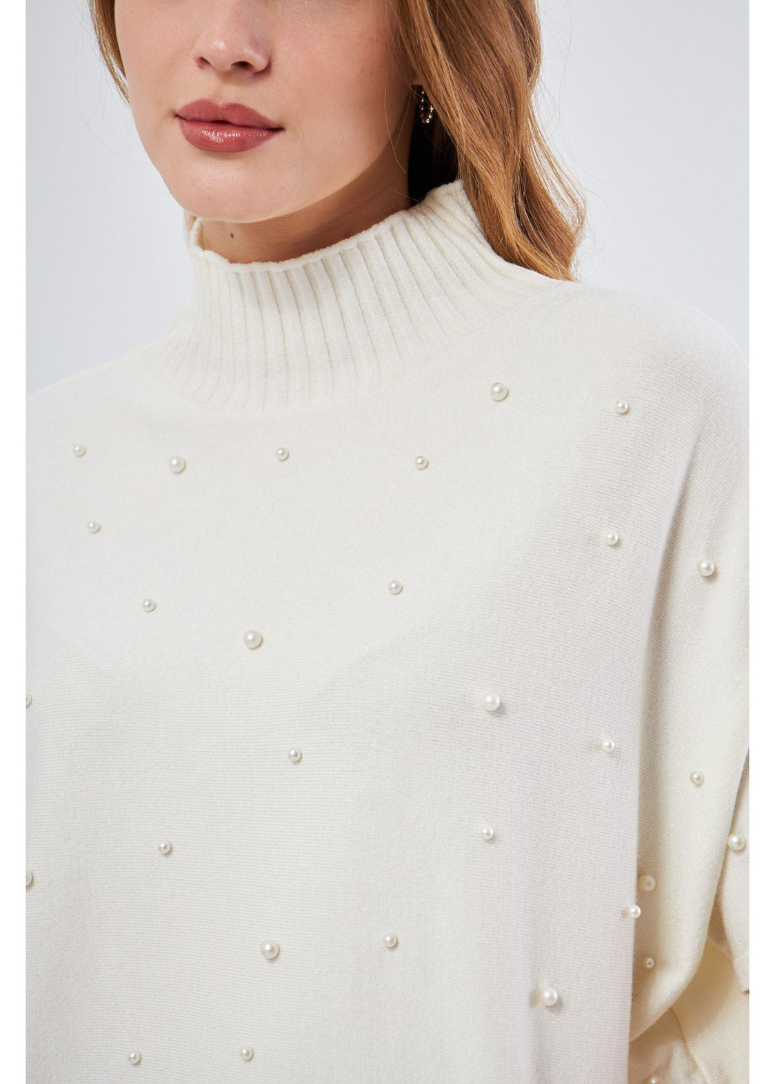 İncili Oversize Kazak