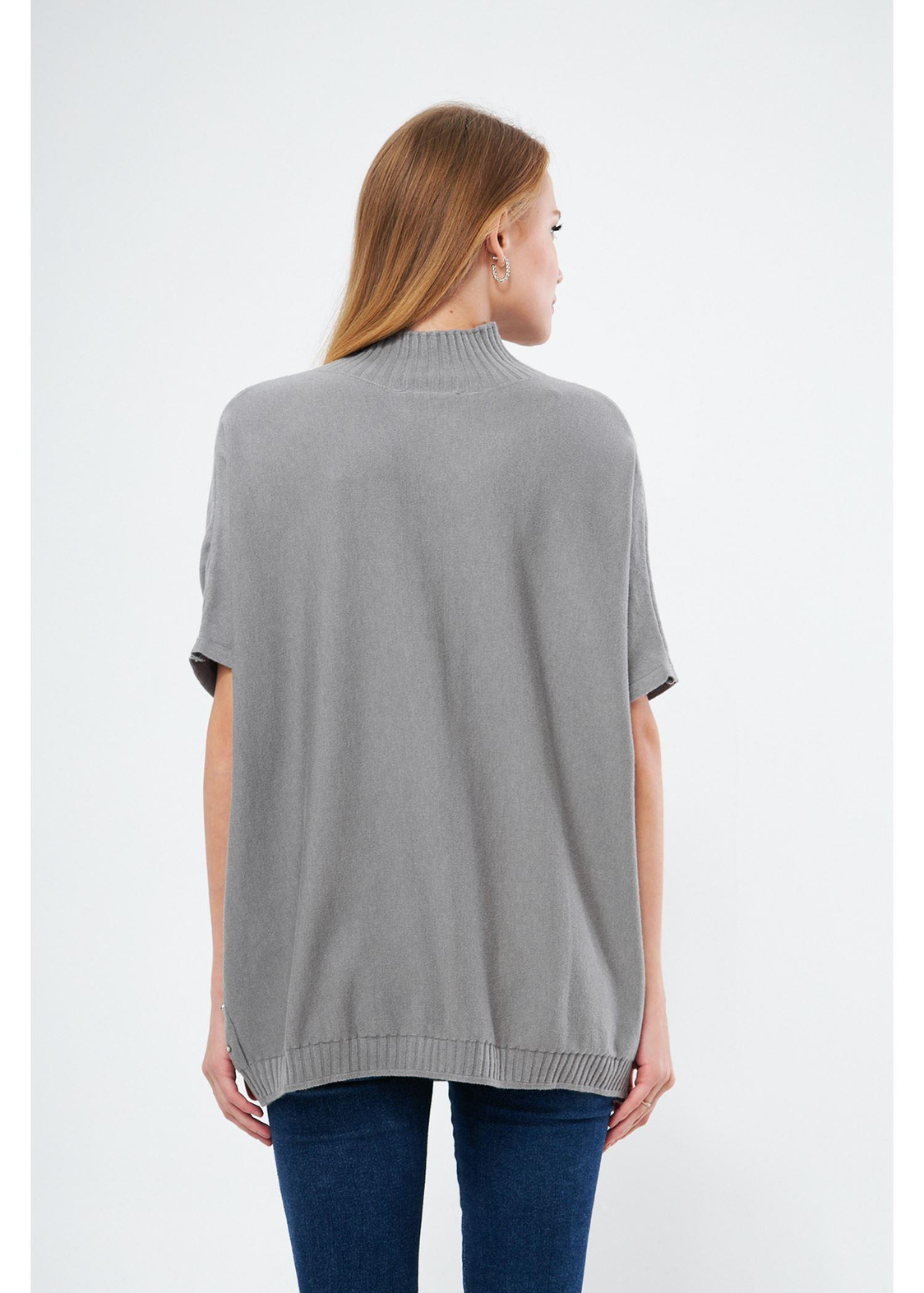 İncili Oversize Kazak