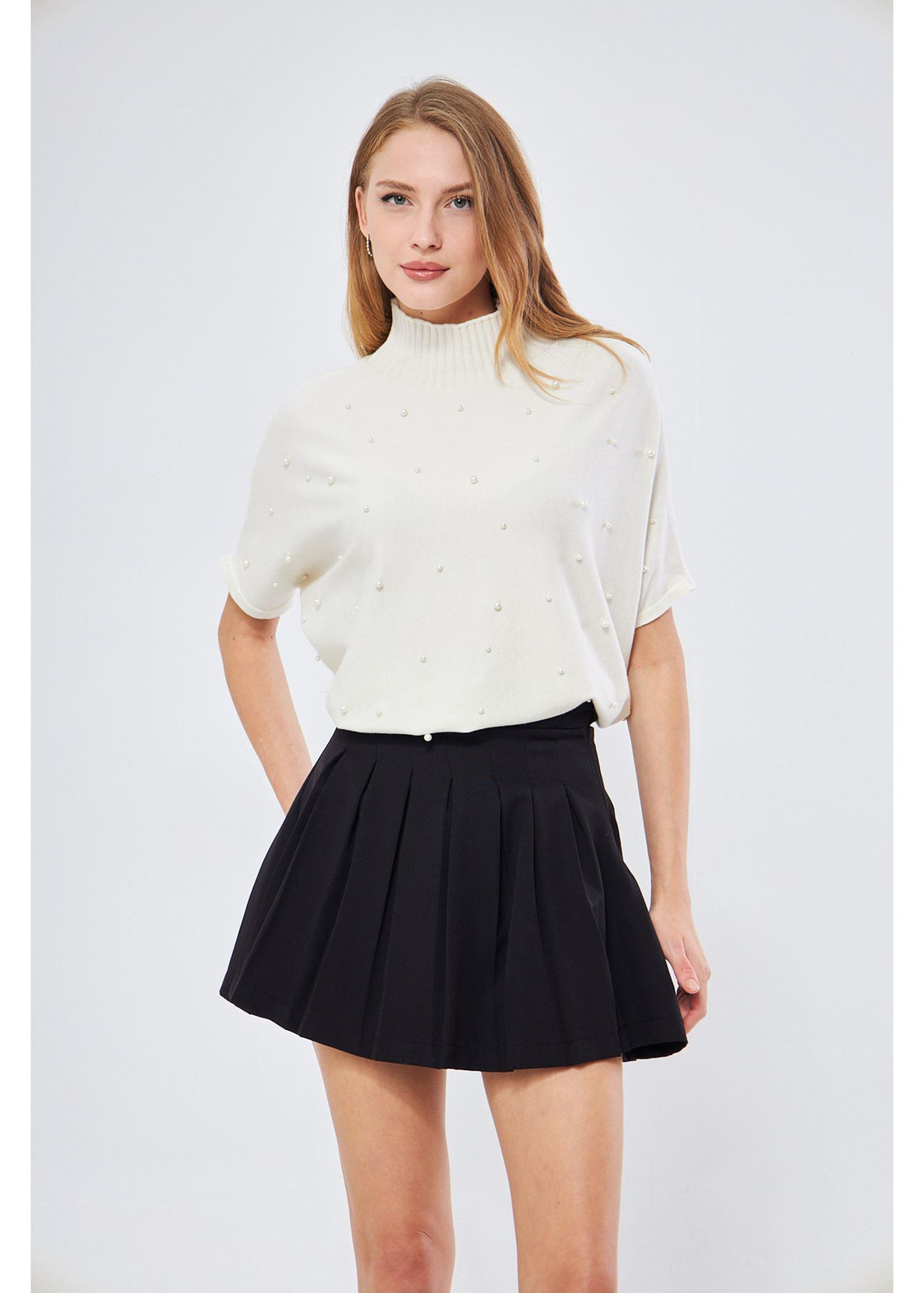 İncili Oversize Kazak