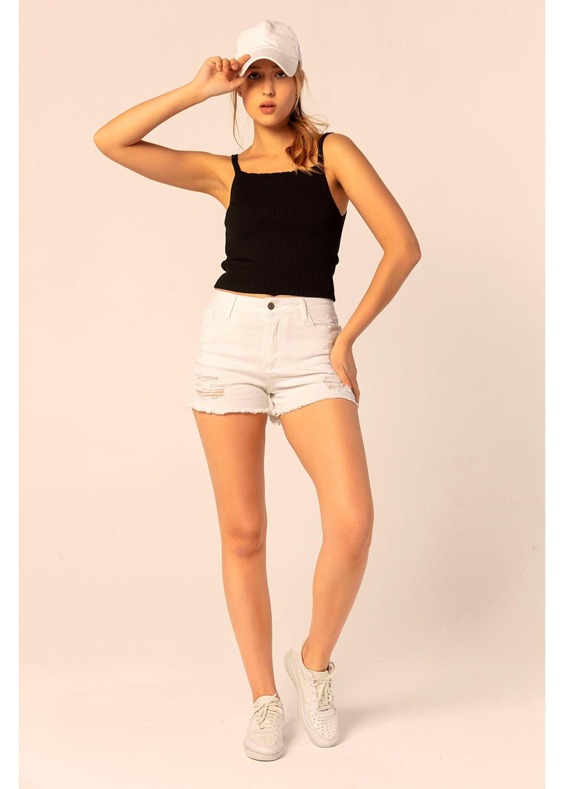 İp Askılı Fitilli Crop Bluz