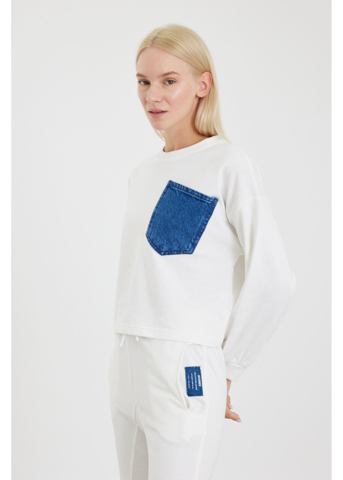 Jean Cepli Sweatshirt-Ekru