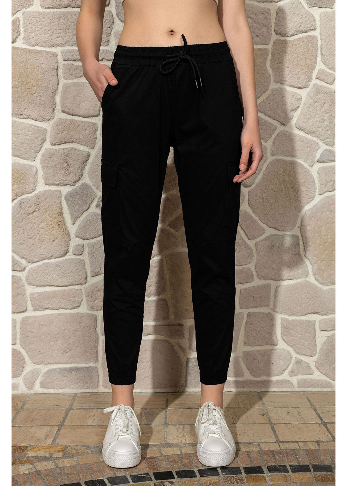Jogger Kargo Pantolon-Siyah