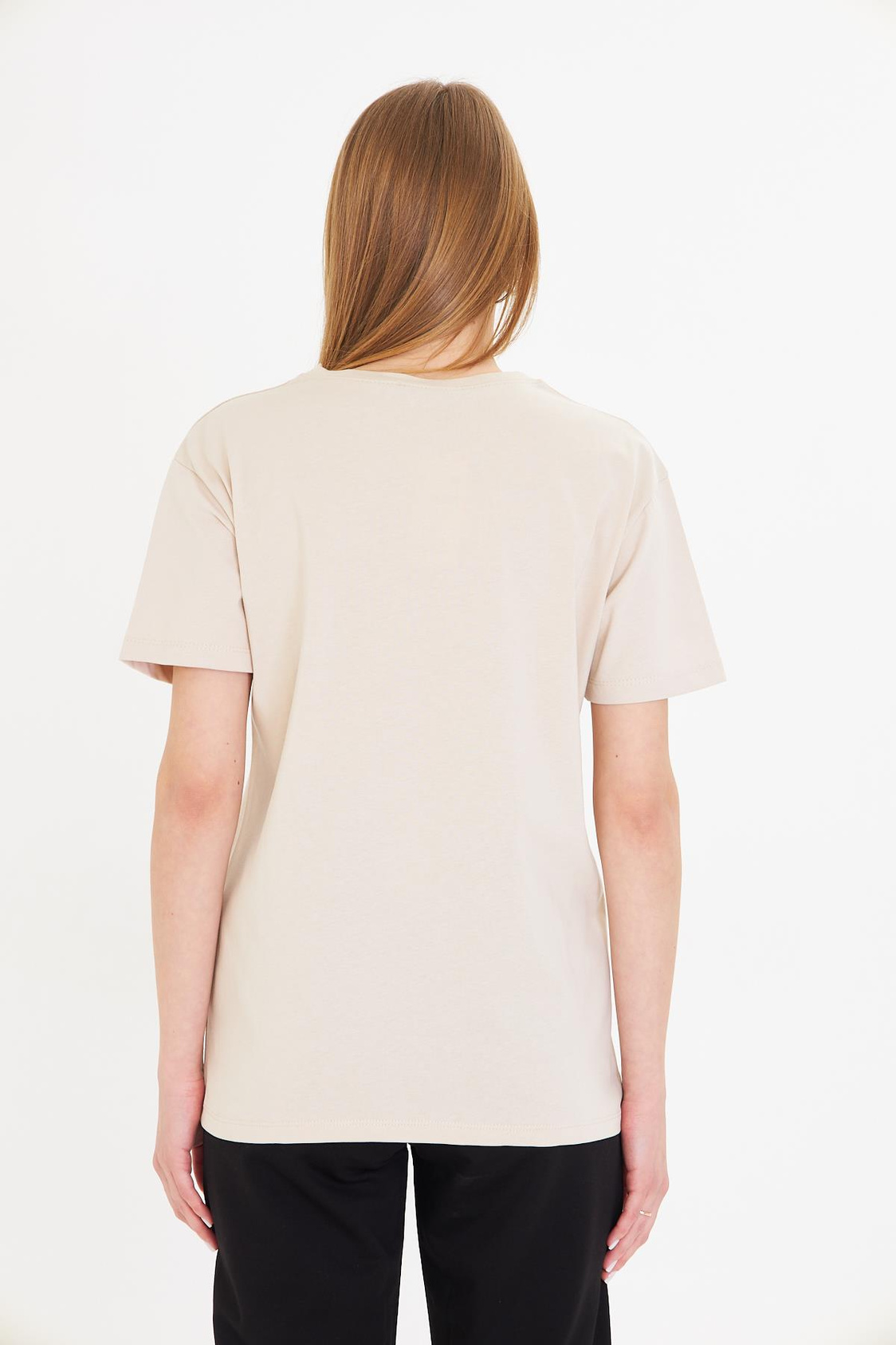 Kaplan Baskılı Taşlı T-shirt