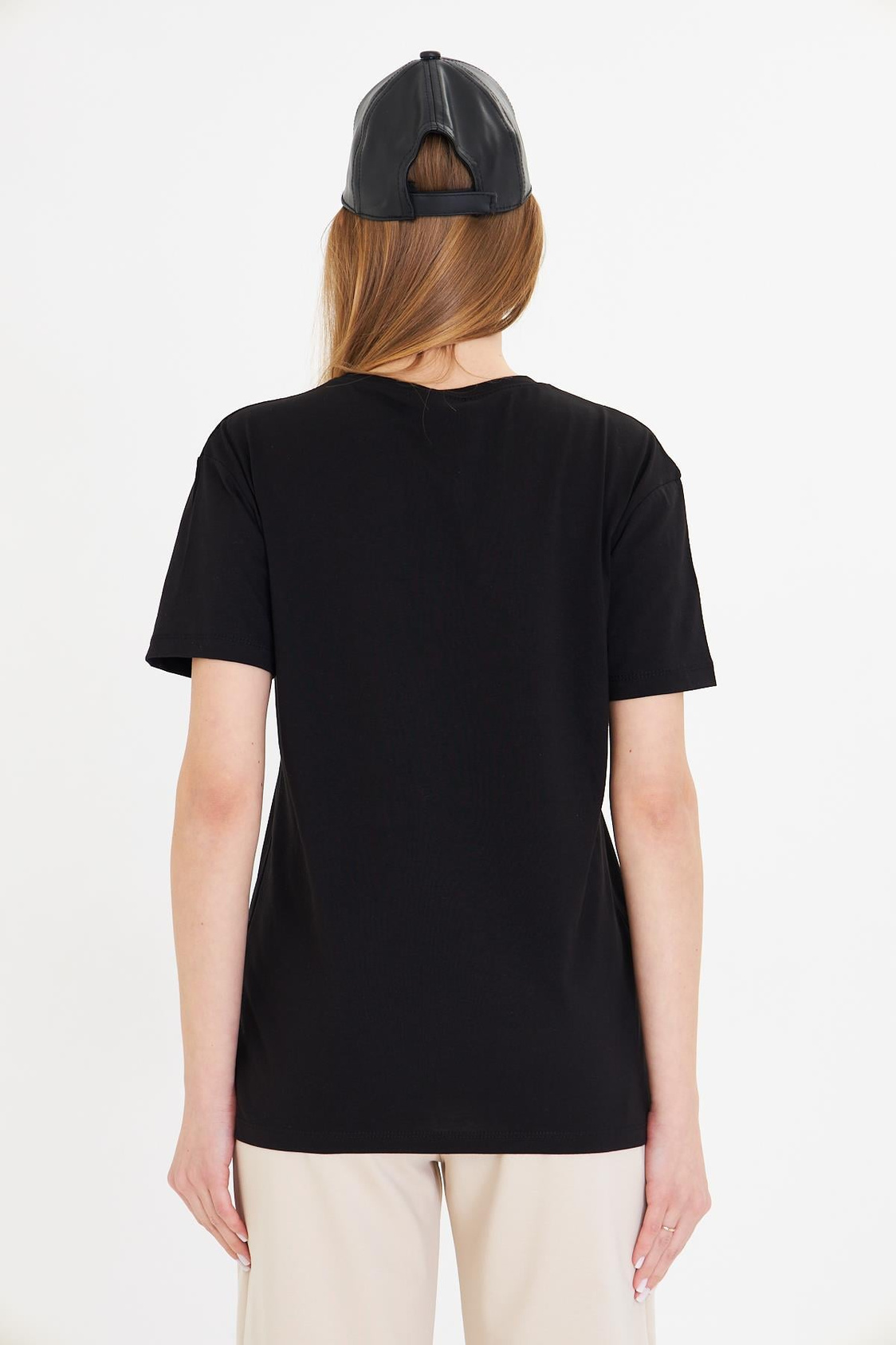 Kaplan Baskılı Taşlı T-shirt