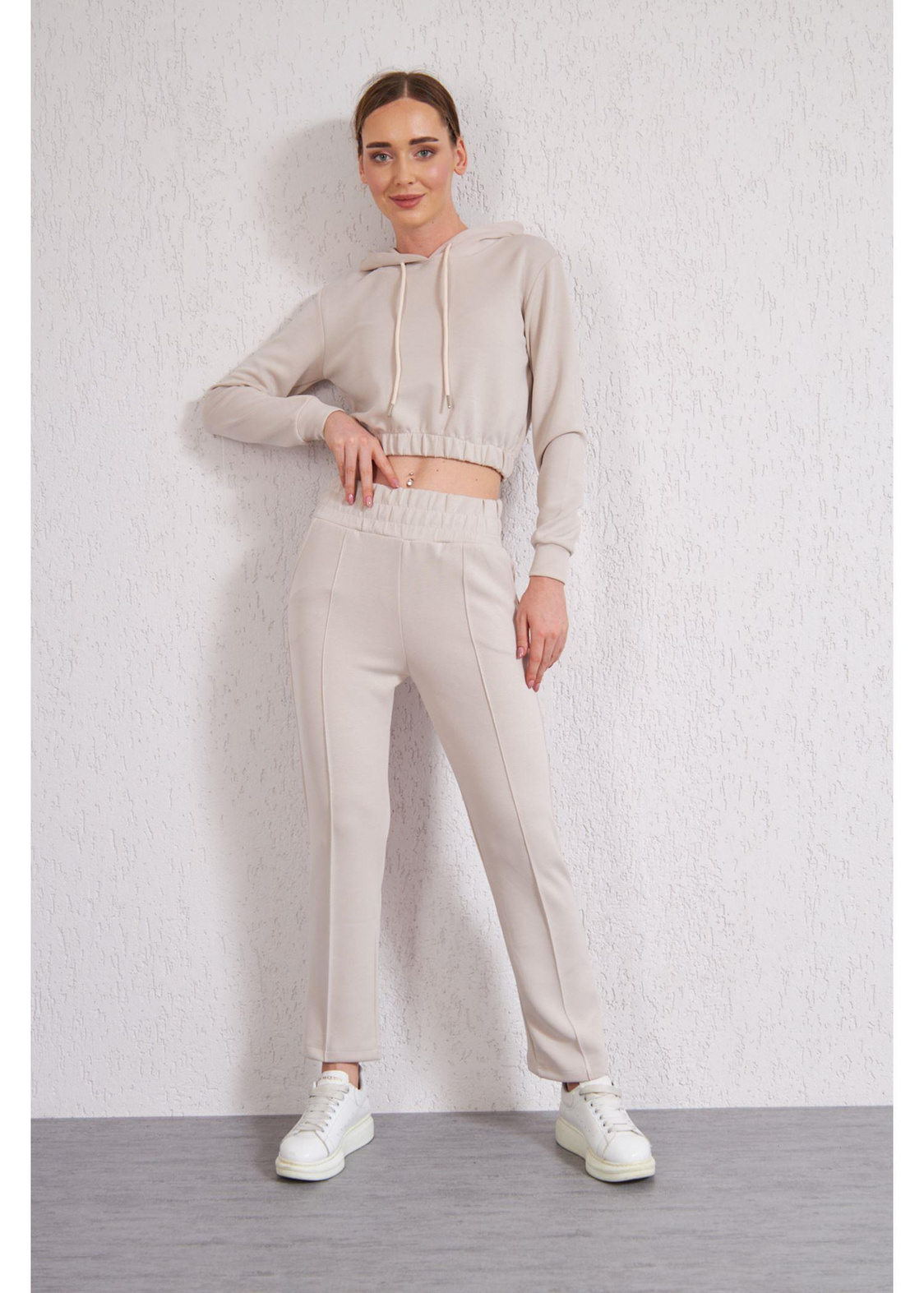 Kapüşonlu Dalgıç Sweat-Taş