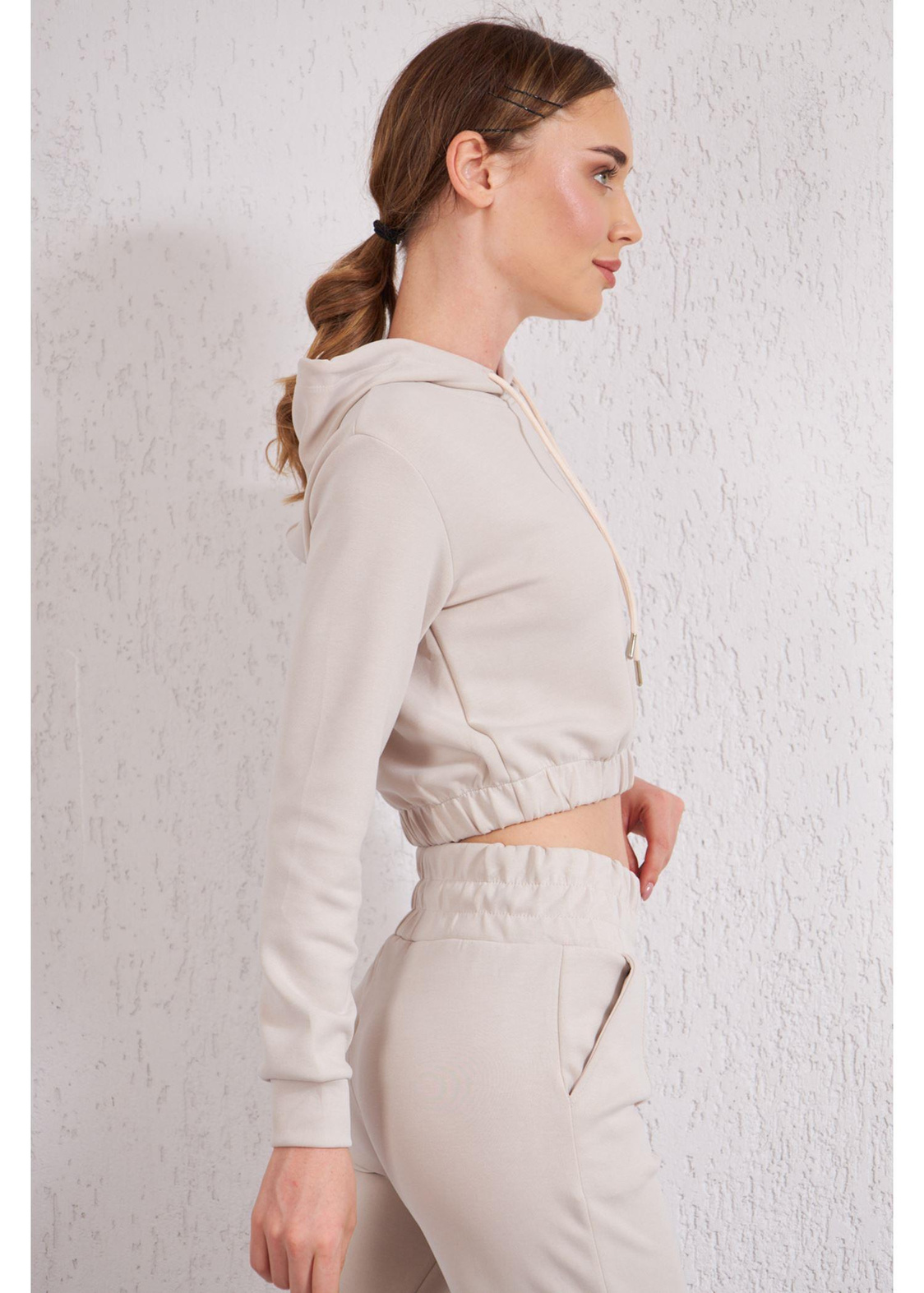 Kapüşonlu Dalgıç Sweat-Taş