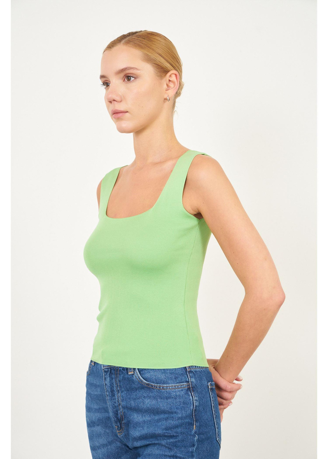 Kare Yaka Crop Atlet-Mint