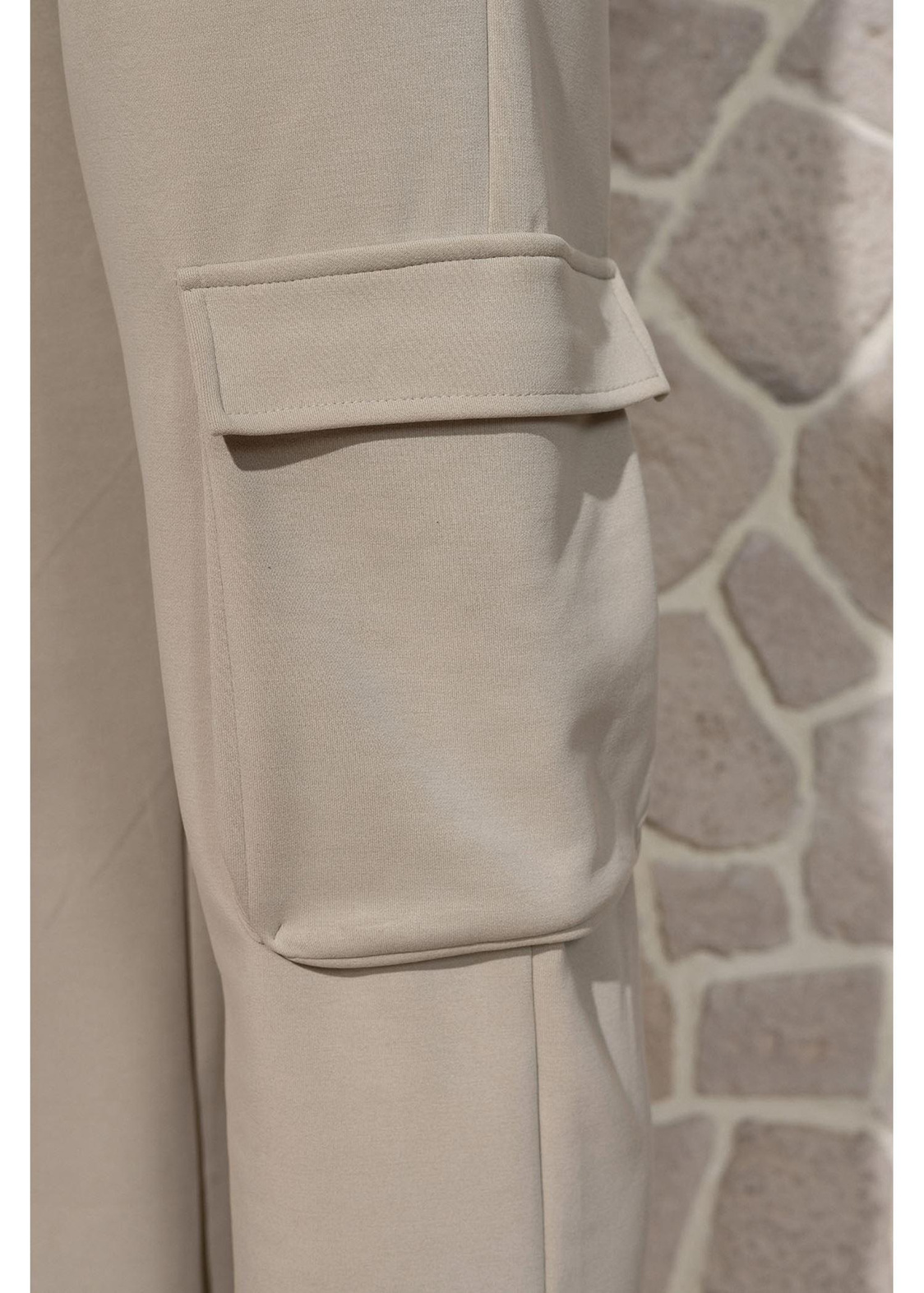 Kargo Cep Scuba Dalgıç Pantolon-Taş