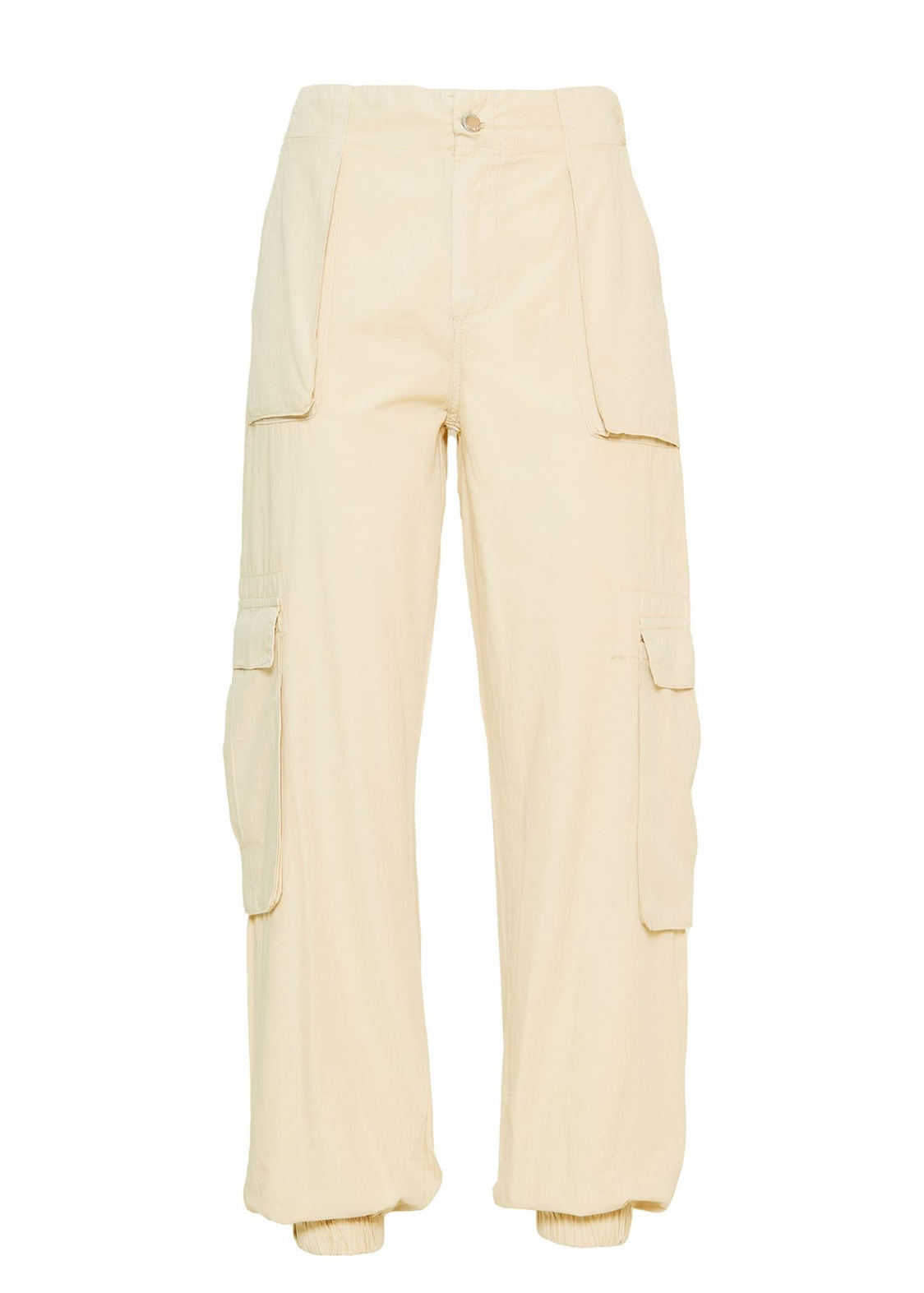 Kargo Cepli Jogger Pantolon-Taş