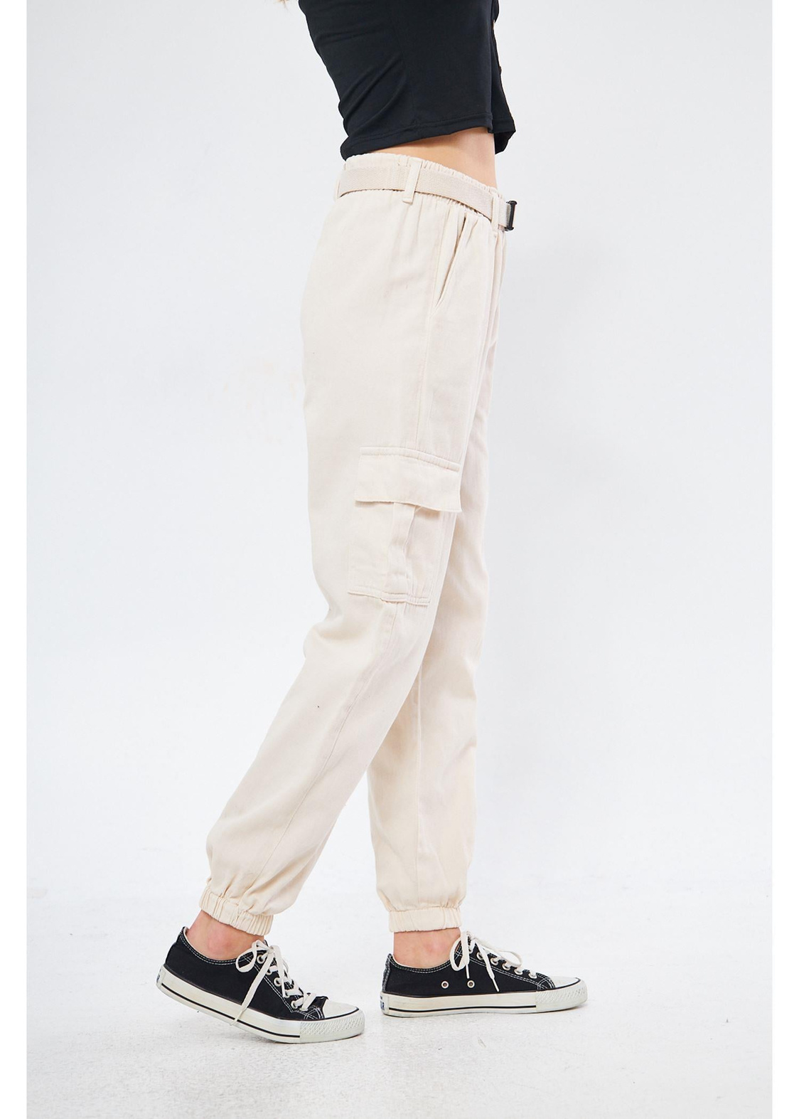 Kargo Cepli Palaskalı Jogger Pantolon