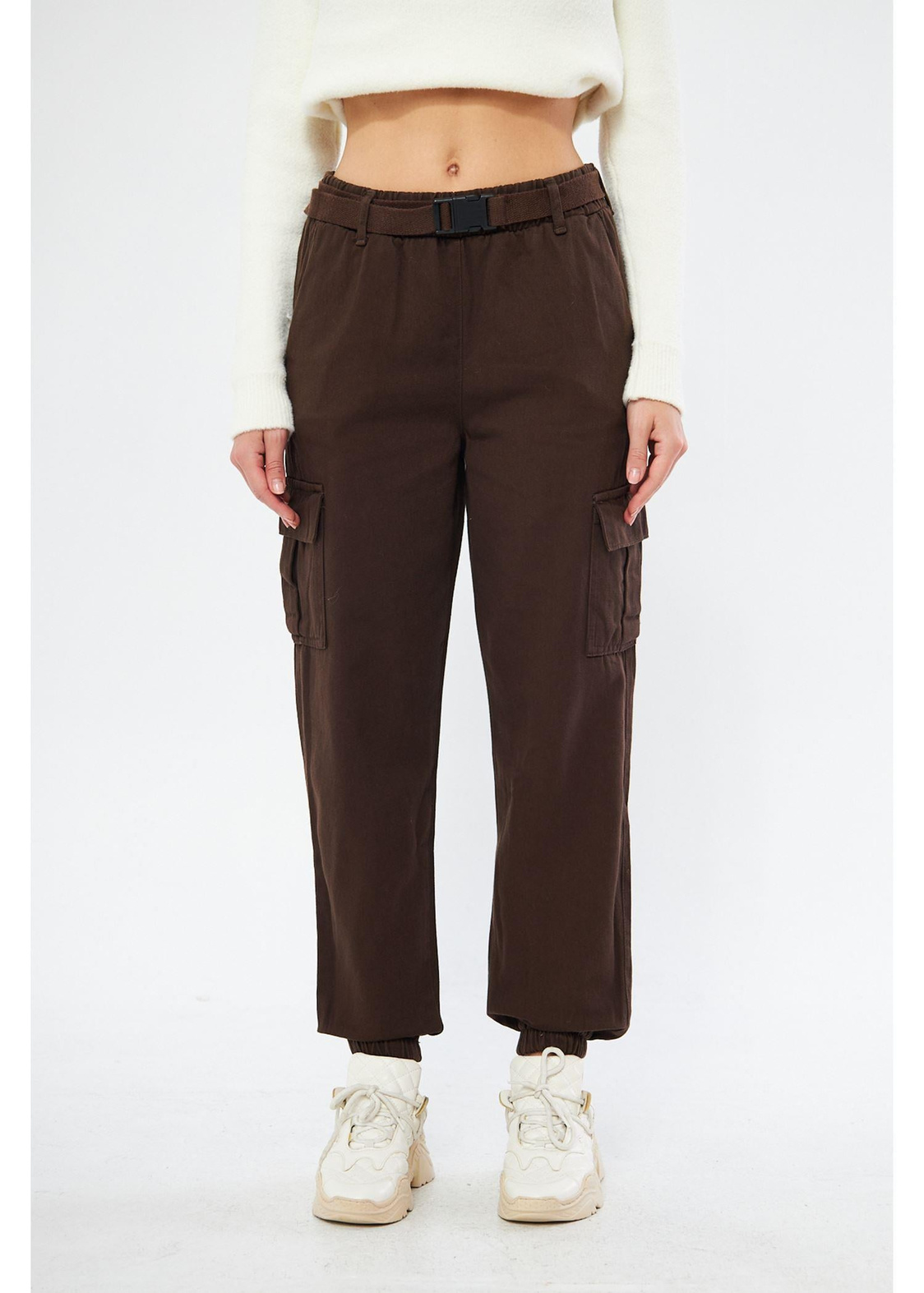Kargo Cepli Palaskalı Jogger Pantolon