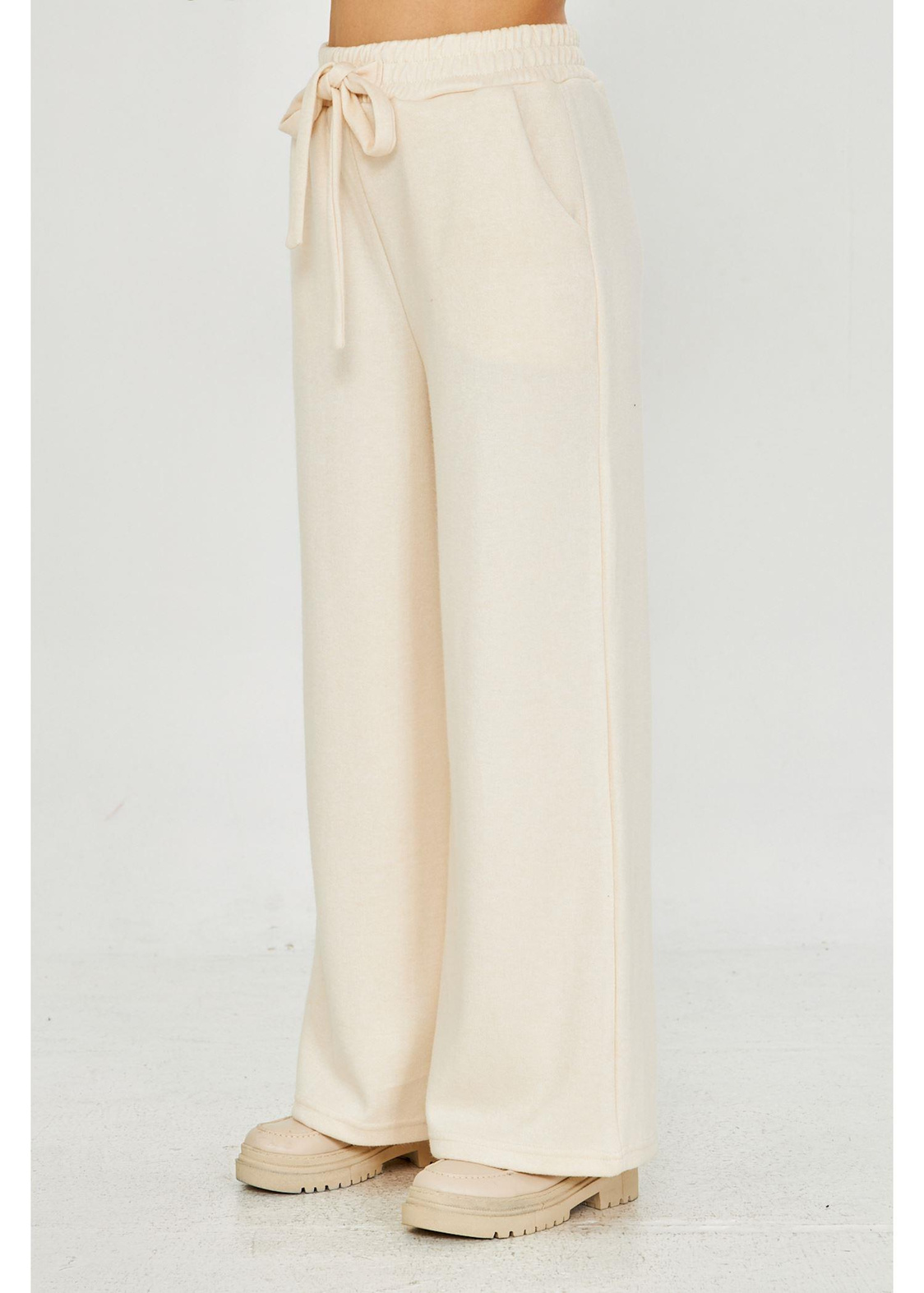 Kemerli Triko Pantolon