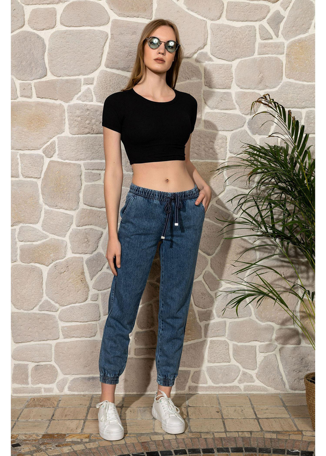 Kısa Kol Basic T-shirt-Siyah