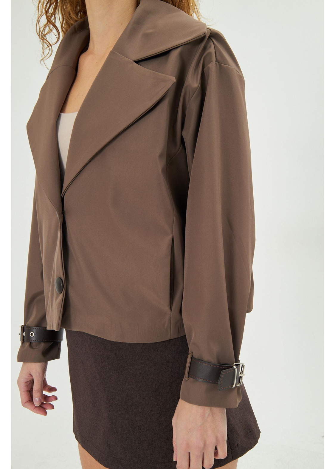 Kruvaze Suya Dayanıklı Trençkot