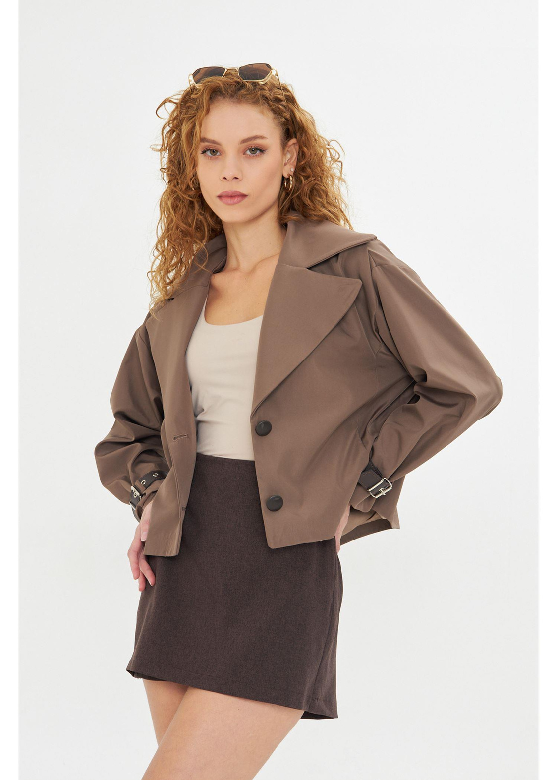 Kruvaze Suya Dayanıklı Trençkot