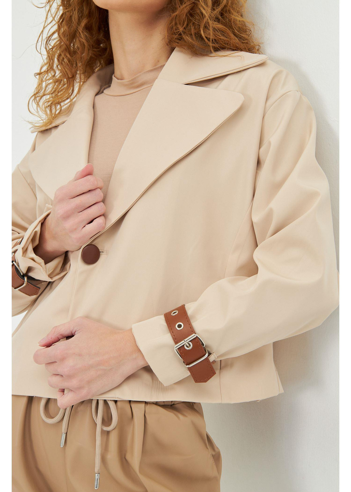 Kruvaze Suya Dayanıklı Trençkot