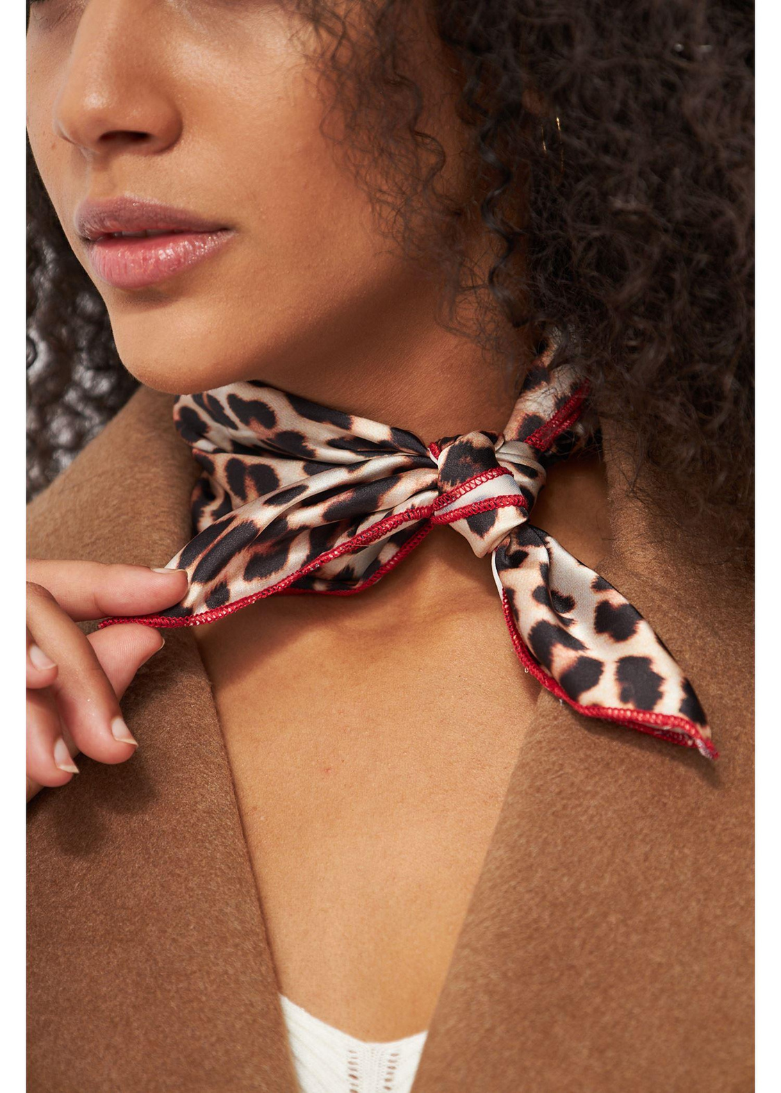 Leopar Desenli Fular