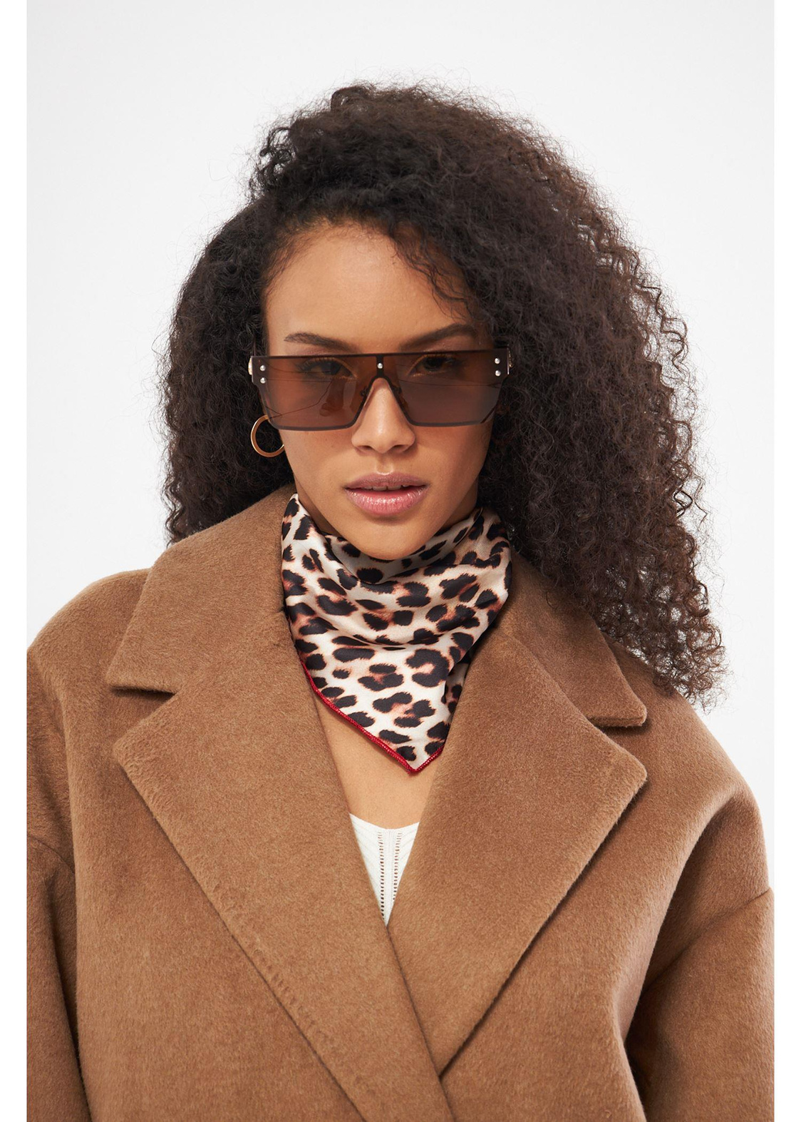 Leopar Desenli Fular