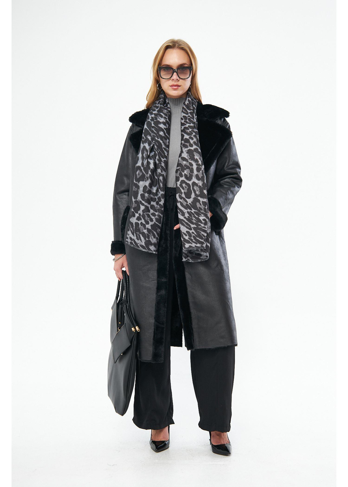 Leopar Desenli Fular